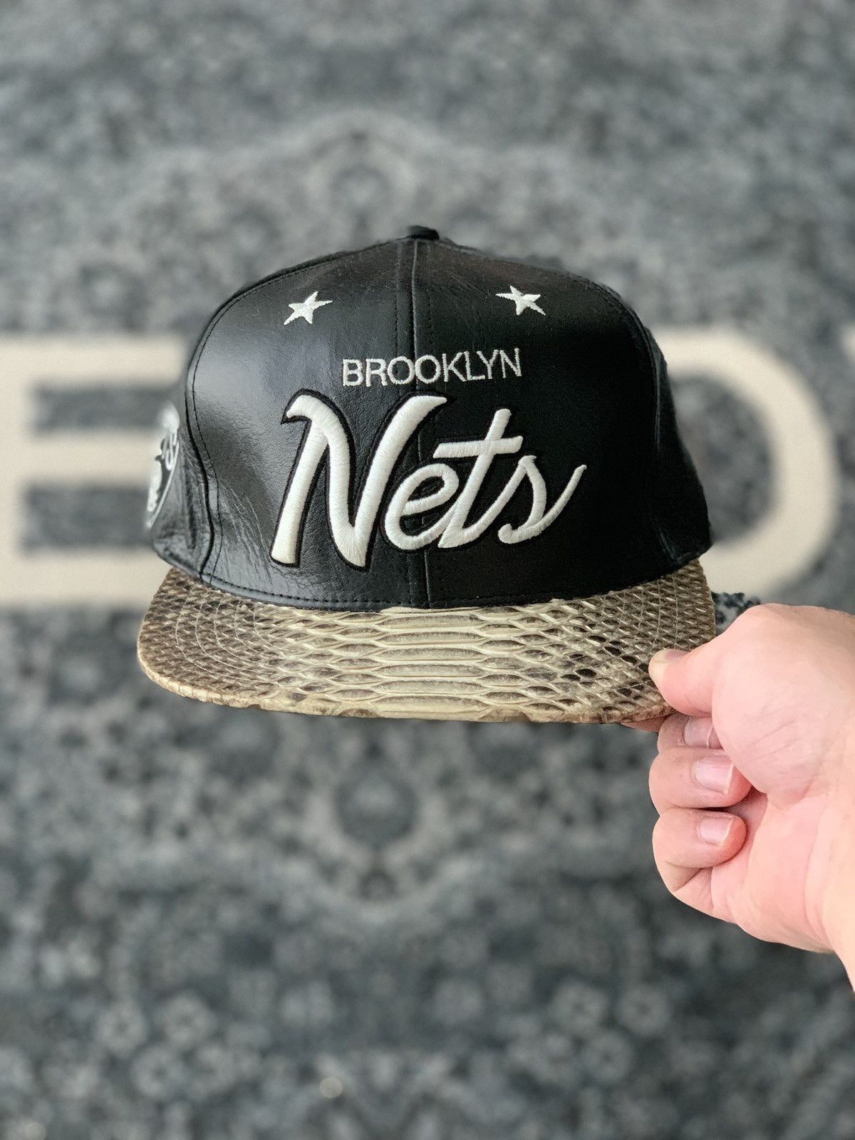 Python Skinned Snapbacks : brooklyn nets snapback