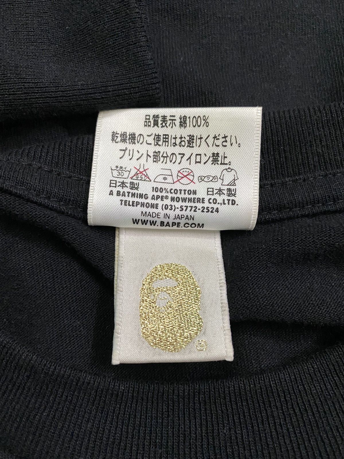 Bape BATHING APE LONG SLEEVE TEE Size US S / EU 44-46 / 1 - 5 Thumbnail