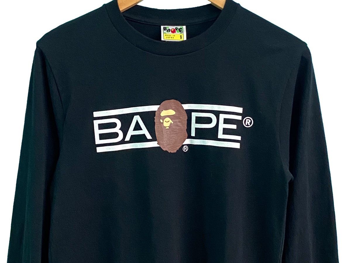 Bape BATHING APE LONG SLEEVE TEE Size US S / EU 44-46 / 1 - 3 Thumbnail