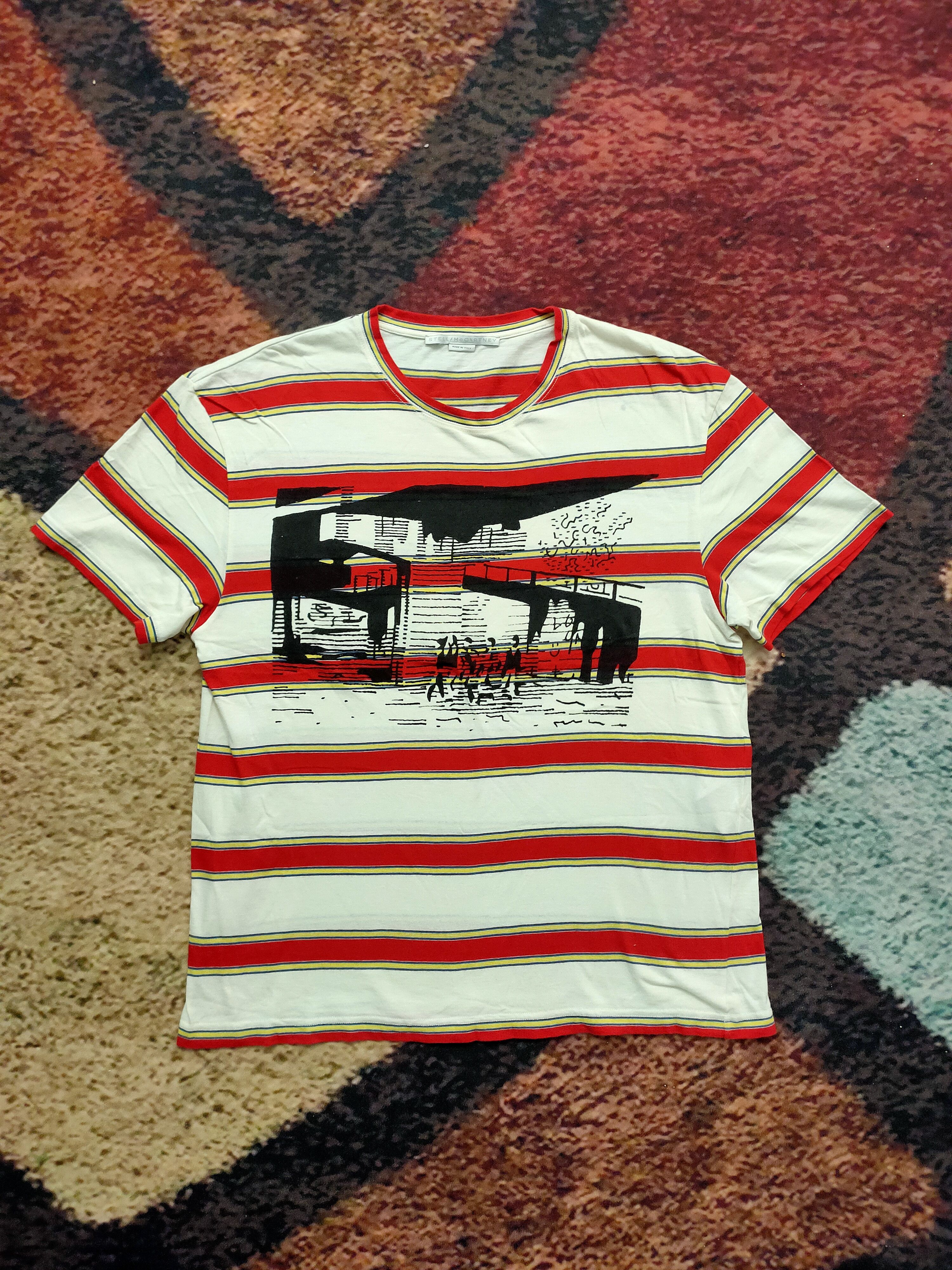 stella mccartney stripe shirt short sleeve