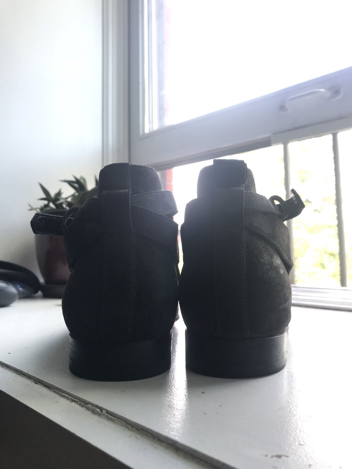 Saint Laurent Paris Grey London Boots Size US 8 / EU 41 - 4 Thumbnail