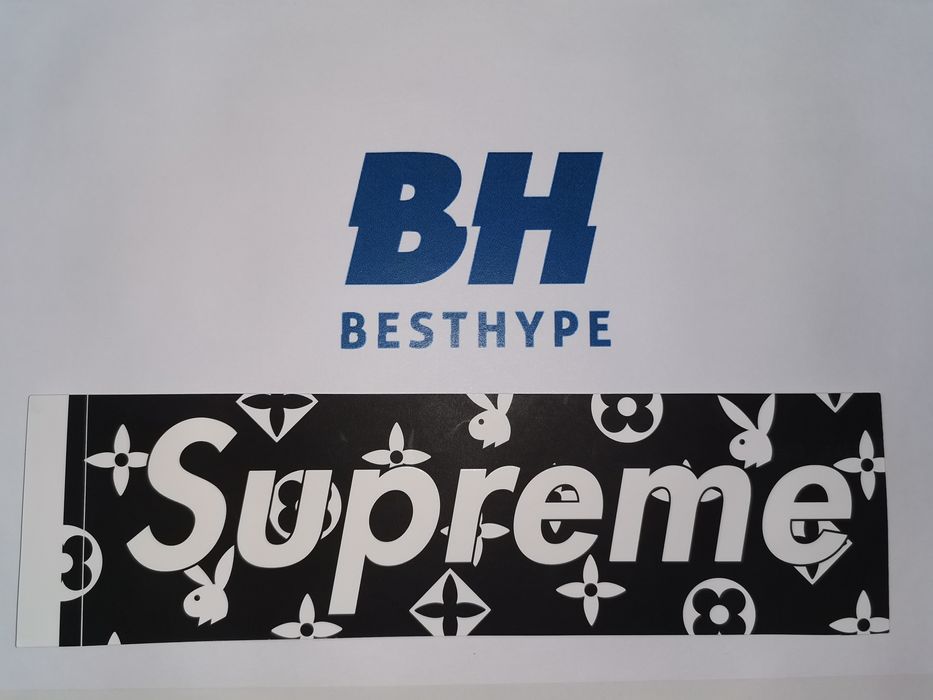 Supreme x Louis Vuitton x Playboy Box Logo Sticker Set - US