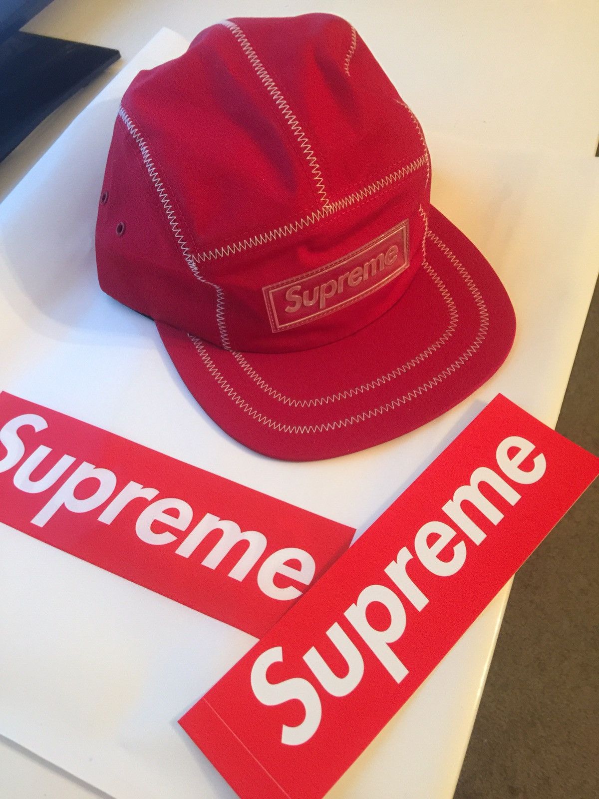 Supreme Contrast Stitch Camp Cap | Grailed