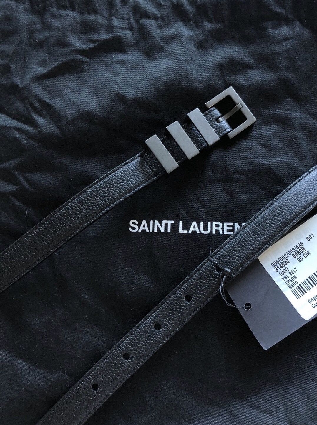 Saint Laurent Paris Saint Laurent Paris Trois Passants Belt