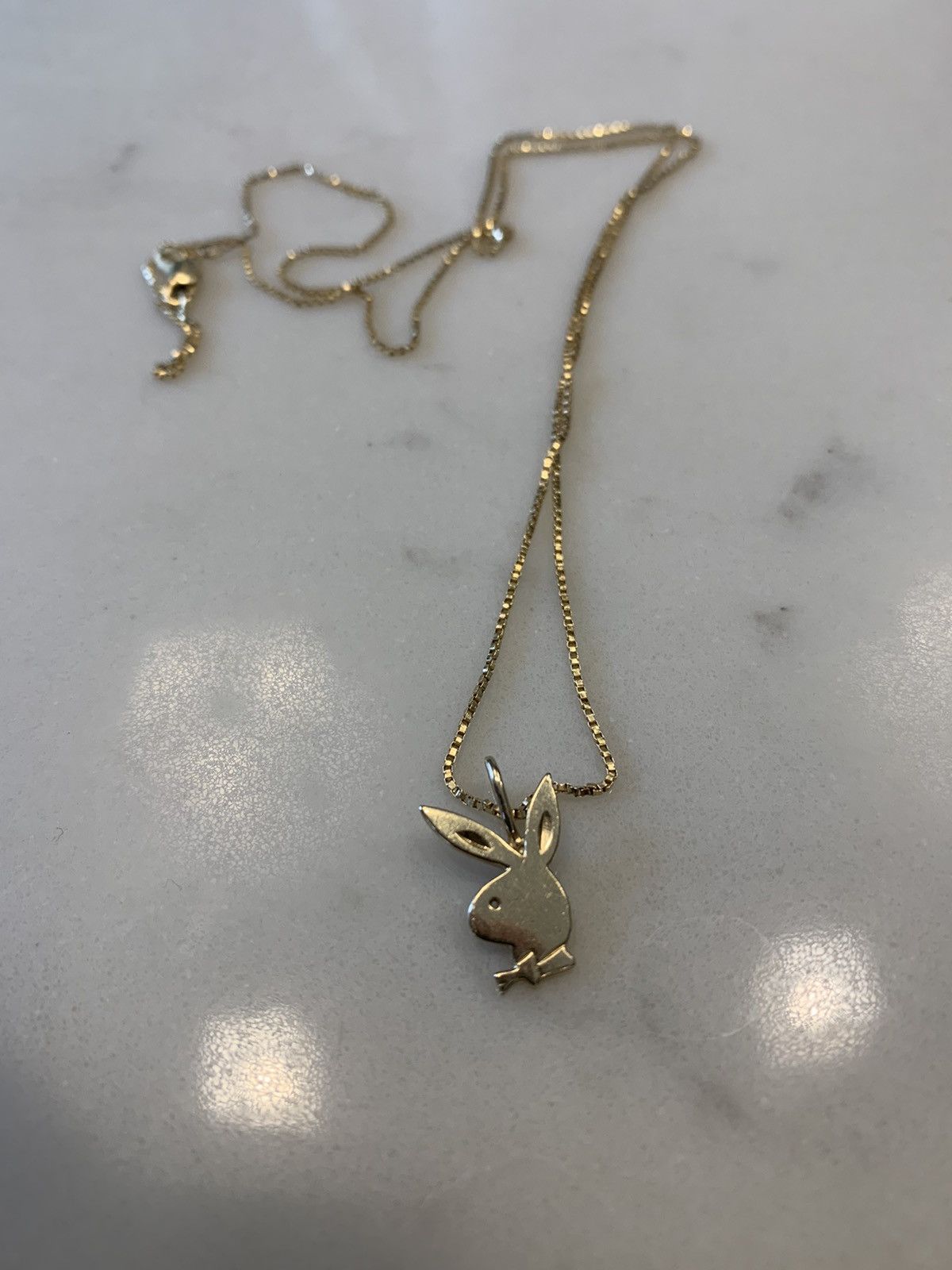 supreme pendant playboy necklace 14k www.krzysztofbialy.com