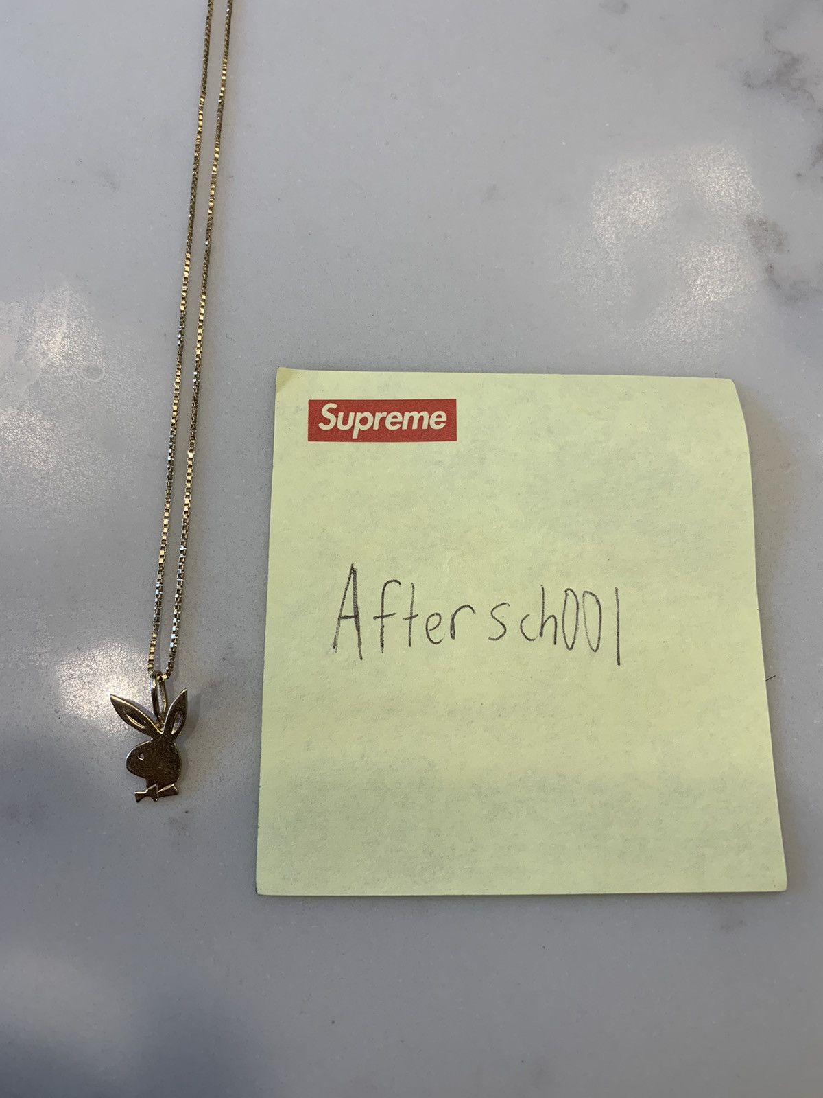 Supreme Supreme Playboy Pendant 14k Chain SS15 | Grailed