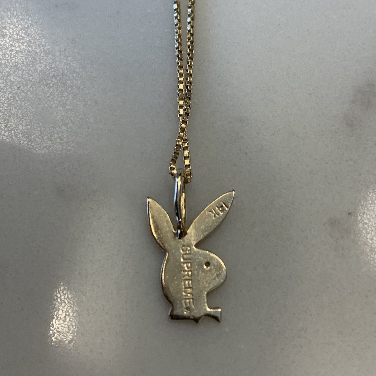 Supreme Supreme Playboy Pendant 14k Chain SS15 Size ONE SIZE - 3 Thumbnail