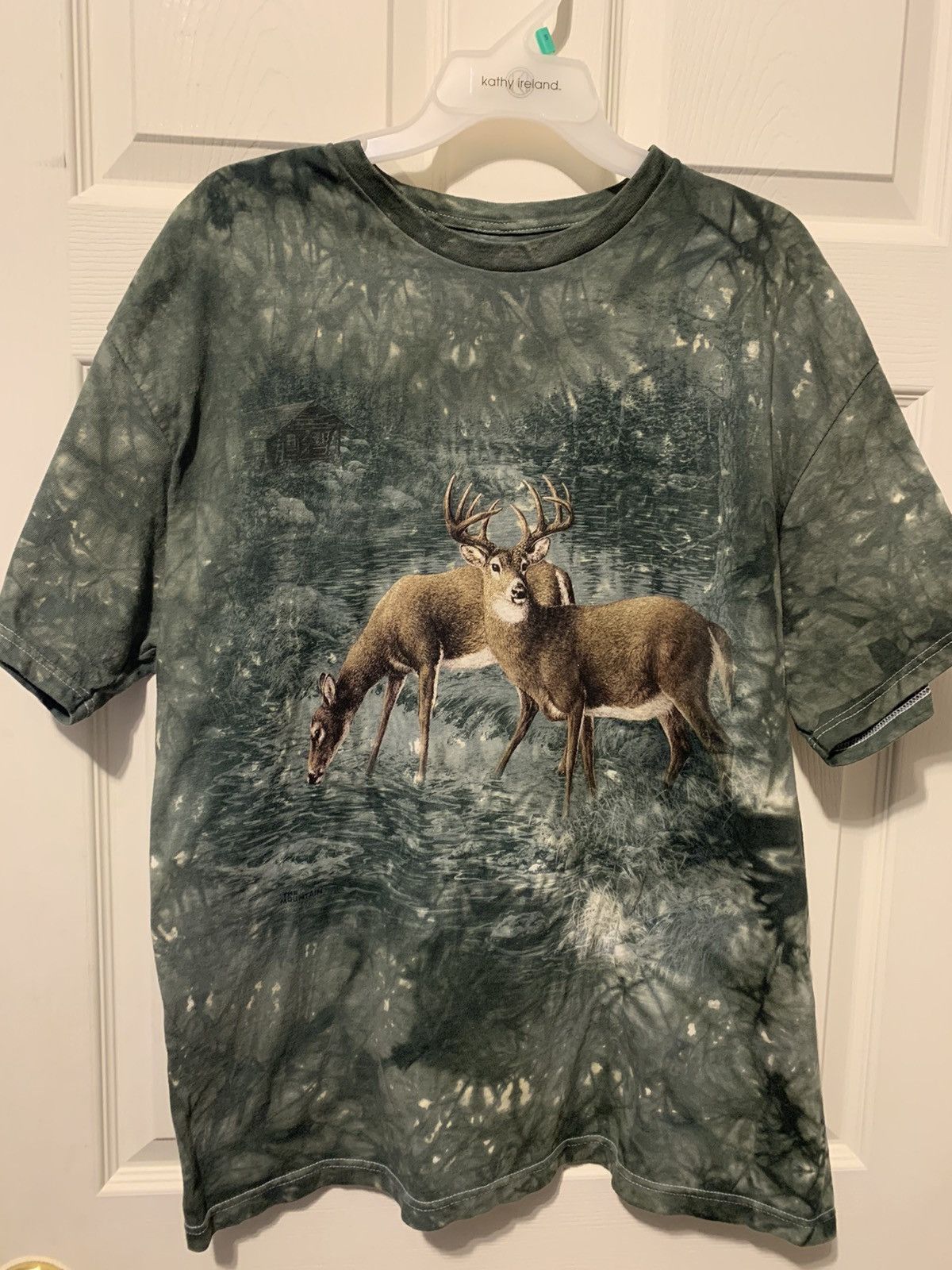 Vintage 2 Deers in the woods tie dye tshirt Size US XL / EU 56 / 4 - 1 Thumbnail
