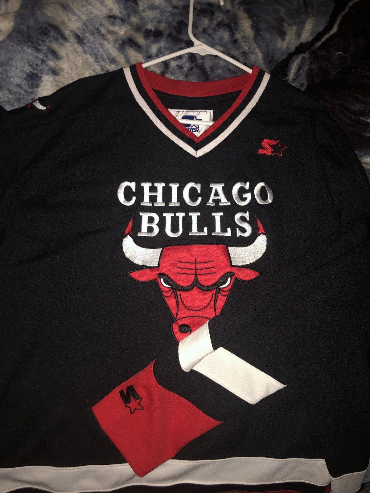 Vintage vintage 90s Chicago bulls hockey jersey | Grailed