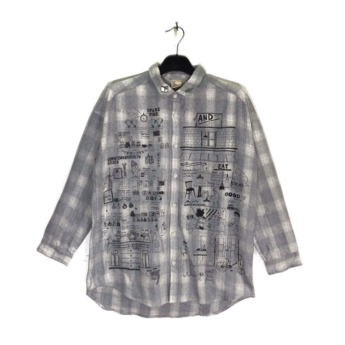 Japanese Brand Japanese Brand Rivet And Surge Plaid Pop Art Shirt Size US M / EU 48-50 / 2 - 2 Thumbnail