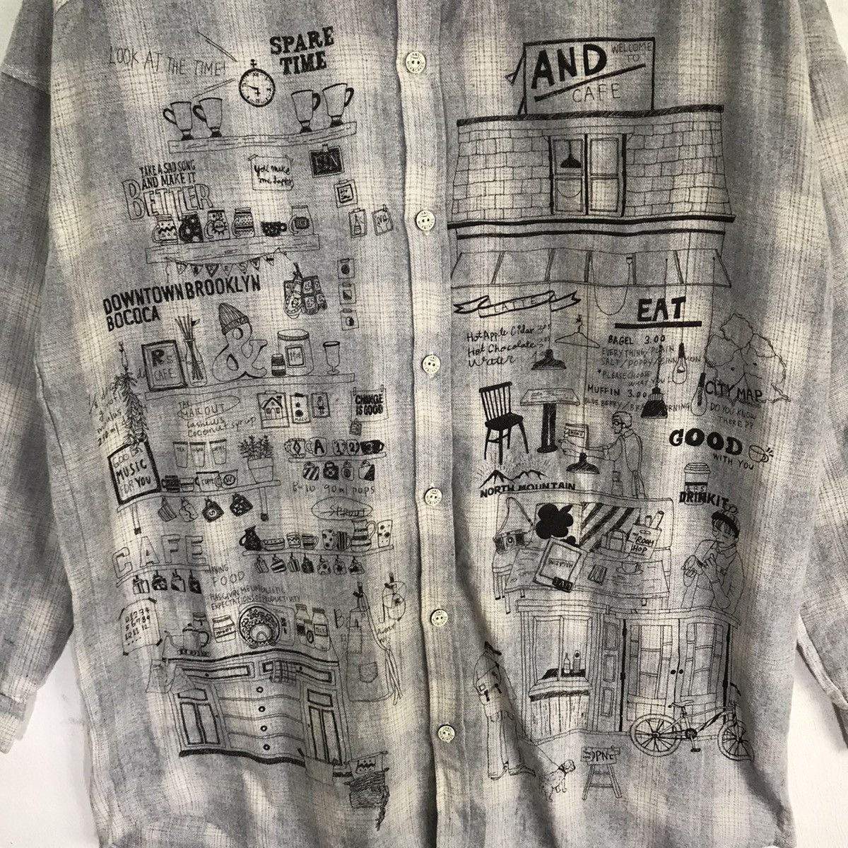 Japanese Brand Japanese Brand Rivet And Surge Plaid Pop Art Shirt Size US M / EU 48-50 / 2 - 1 Thumbnail