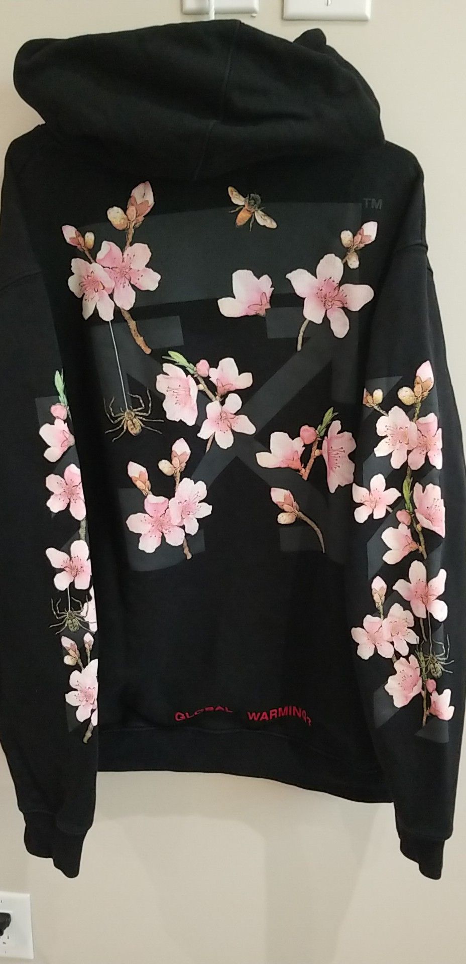 Off White Cherry Blossom Sakura Hoodie Grailed