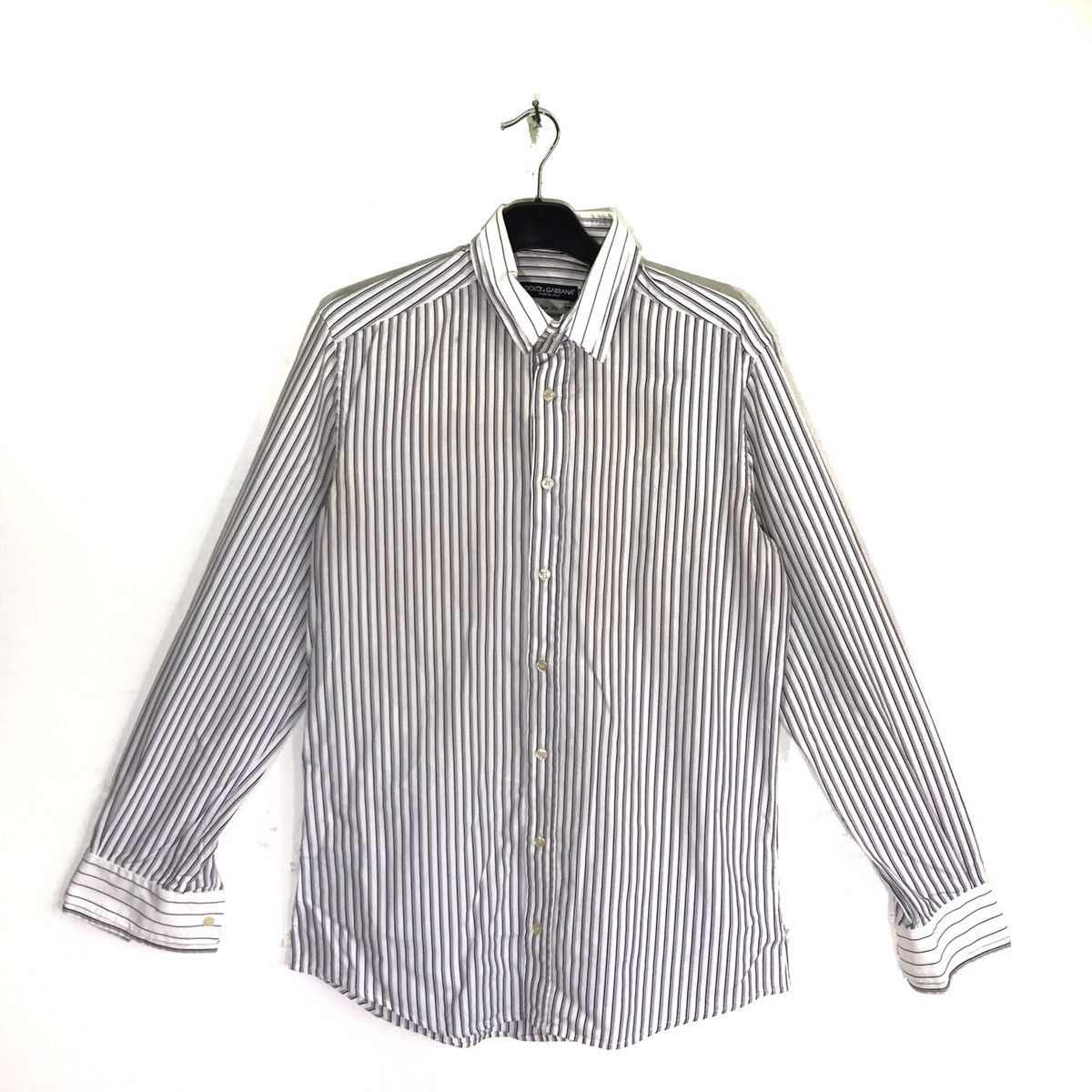Dolce & Gabbana Dolce And Gabbana Double Wrists Long Sleeve Shirt Size US S / EU 44-46 / 1 - 1 Thumbnail