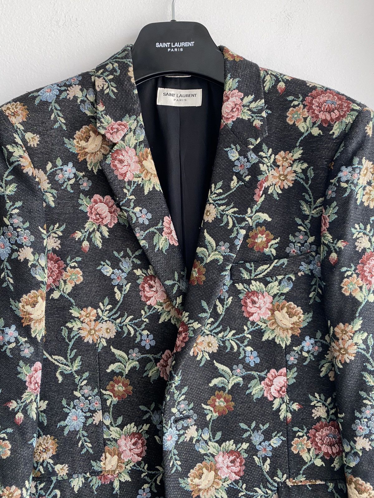 SLP SS15 Hedi Pysch Rock Runway Flower Blazer Jacket EU52