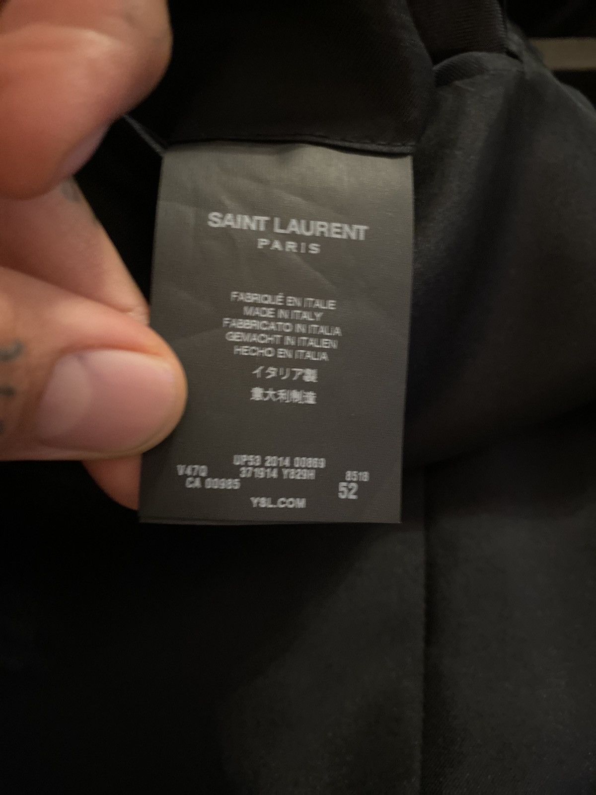 Hedi Slimane × Saint Laurent Paris SLP SS15 Hedi Pysch Rock Runway Flower Blazer Jacket EU52 Size US L / EU 52-54 / 3 - 6 Thumbnail