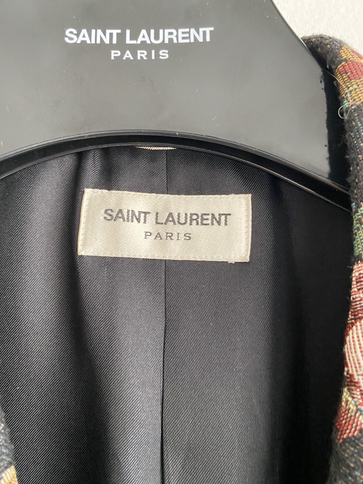 Hedi Slimane × Saint Laurent Paris SLP SS15 Hedi Pysch Rock Runway Flower Blazer Jacket EU52 Size US L / EU 52-54 / 3 - 4 Thumbnail