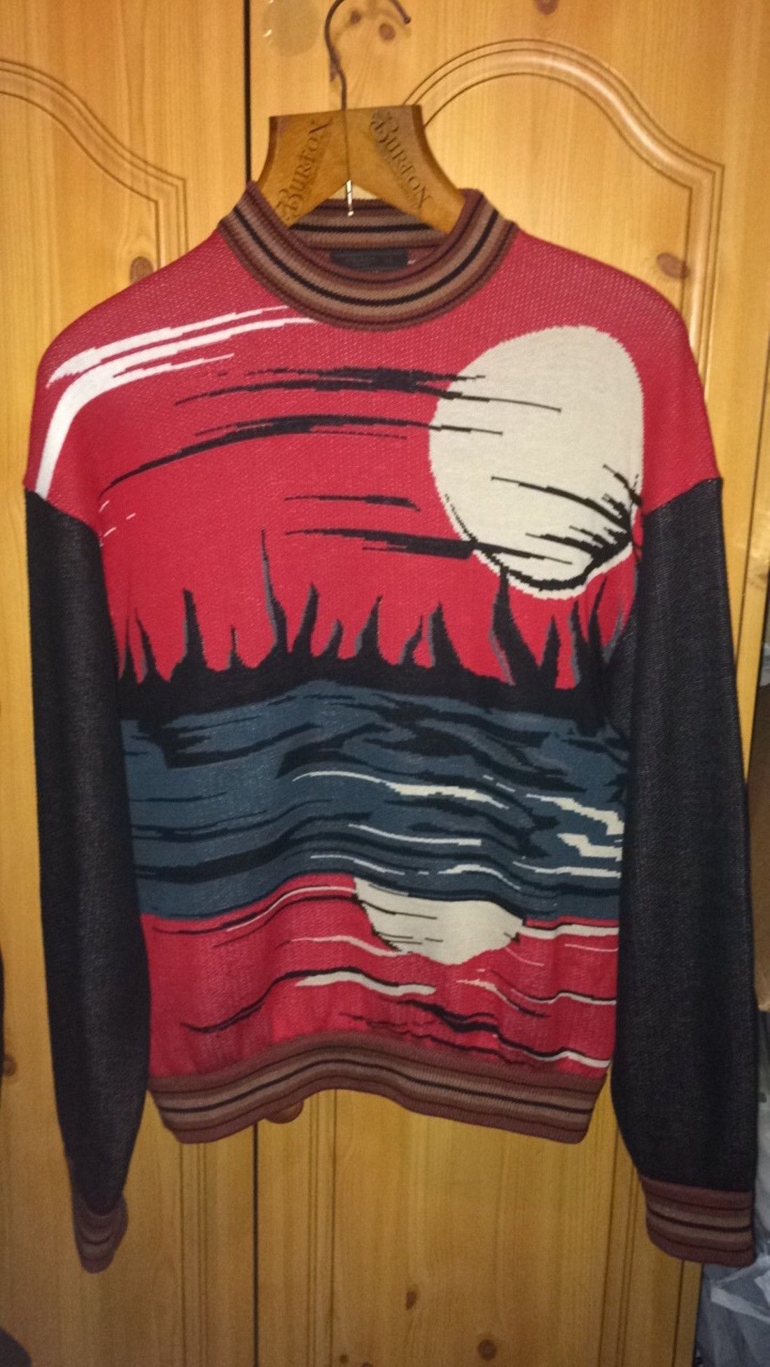 Prada SS14 Sunset / Moon Sweater (Runway Piece) | Grailed 