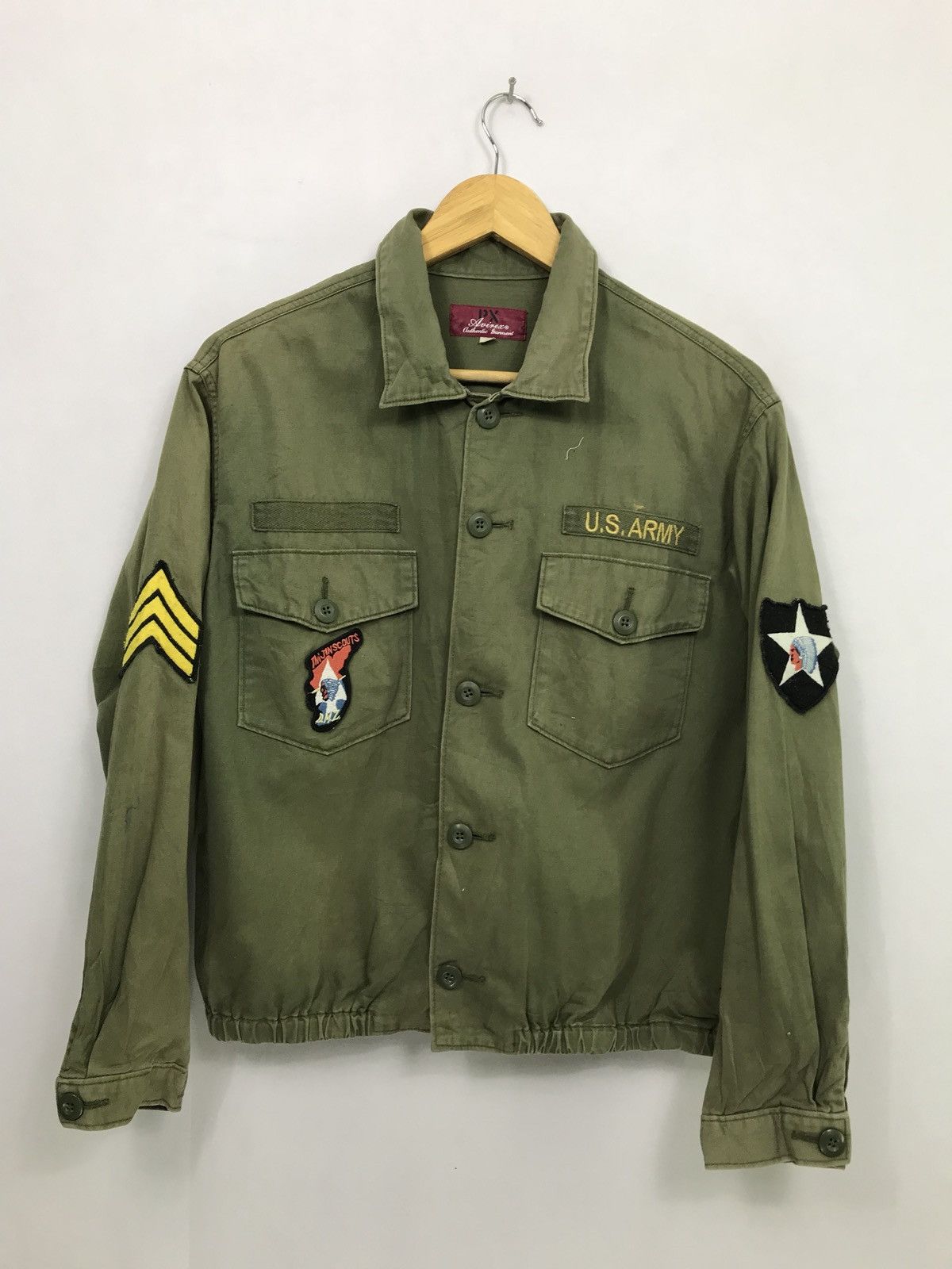 Military US ARMY BUTTON UPS BY AVIREX MULTIPATCH | Grailed