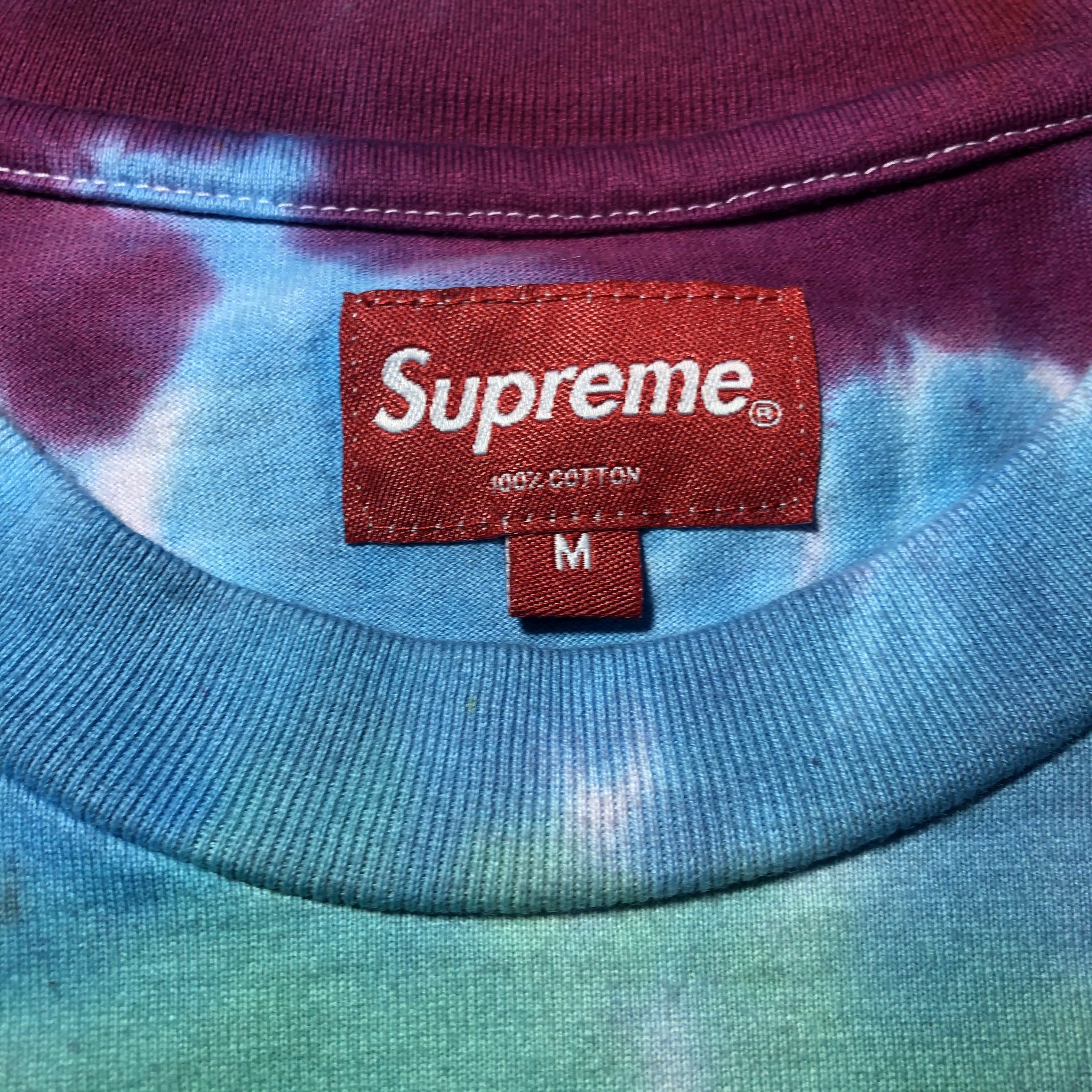 Supreme Medium - Supreme Rainbow Tie-dye Overdyed L/S Top Shirt Size US M / EU 48-50 / 2 - 4 Thumbnail