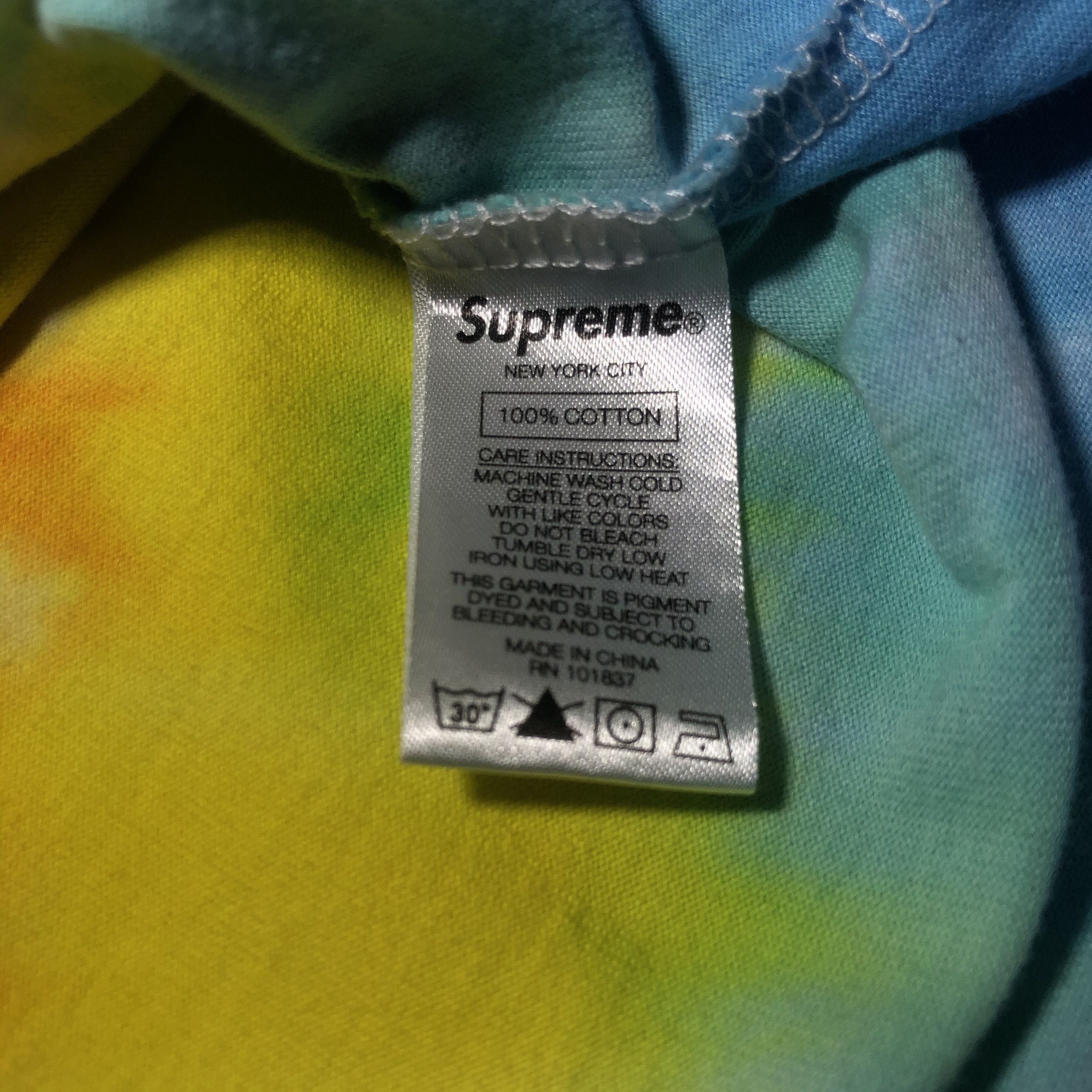 Supreme Medium - Supreme Rainbow Tie-dye Overdyed L/S Top Shirt Size US M / EU 48-50 / 2 - 5 Preview
