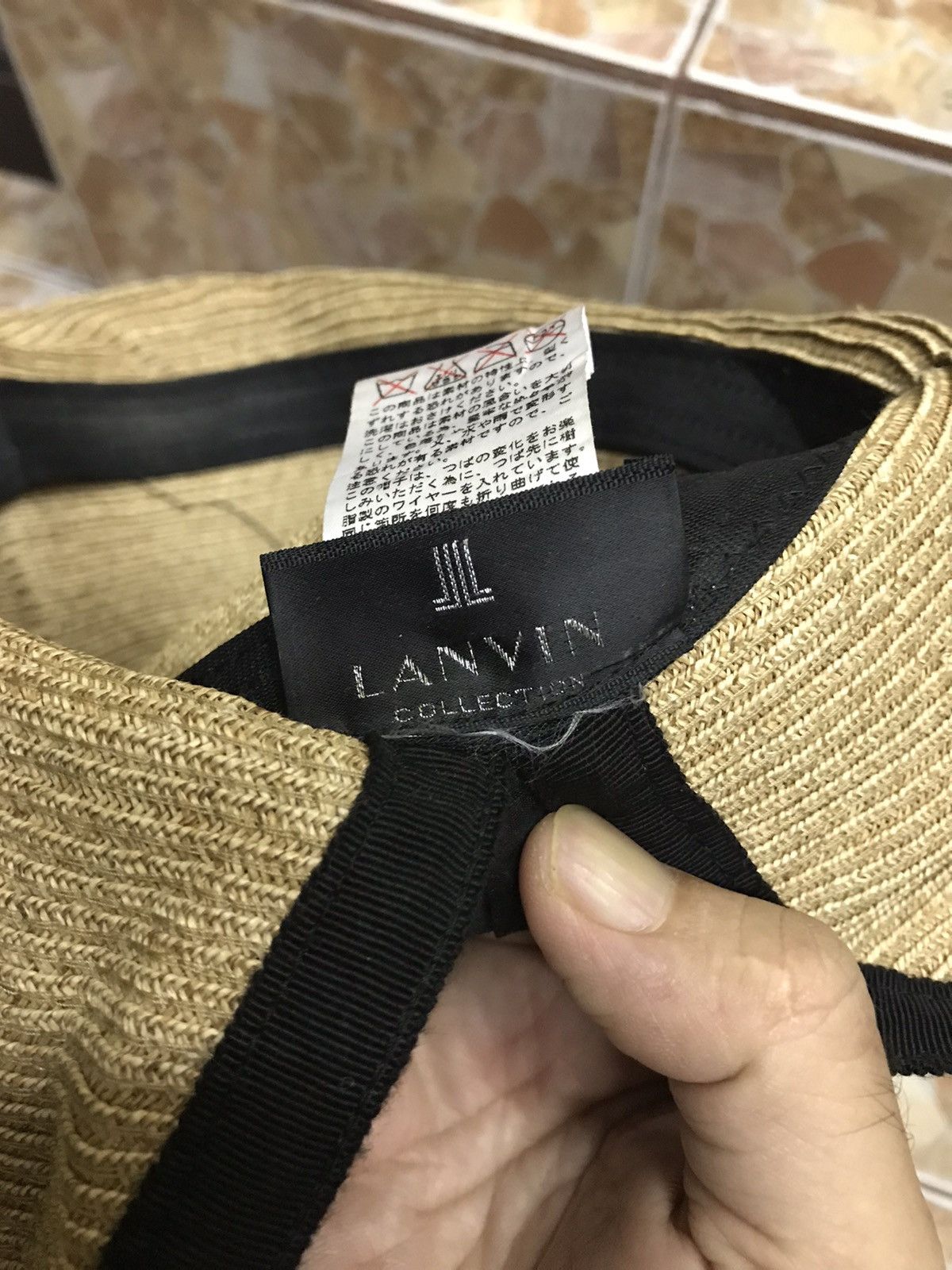 Lanvin Collection Ribbon Straw Hats