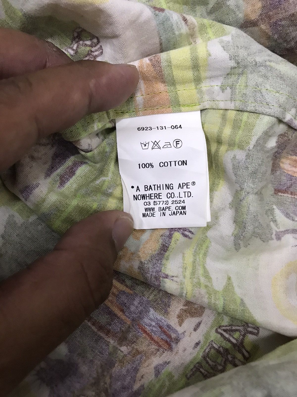 Bape x Undefeated Hawaii S/S Button Up Shirt