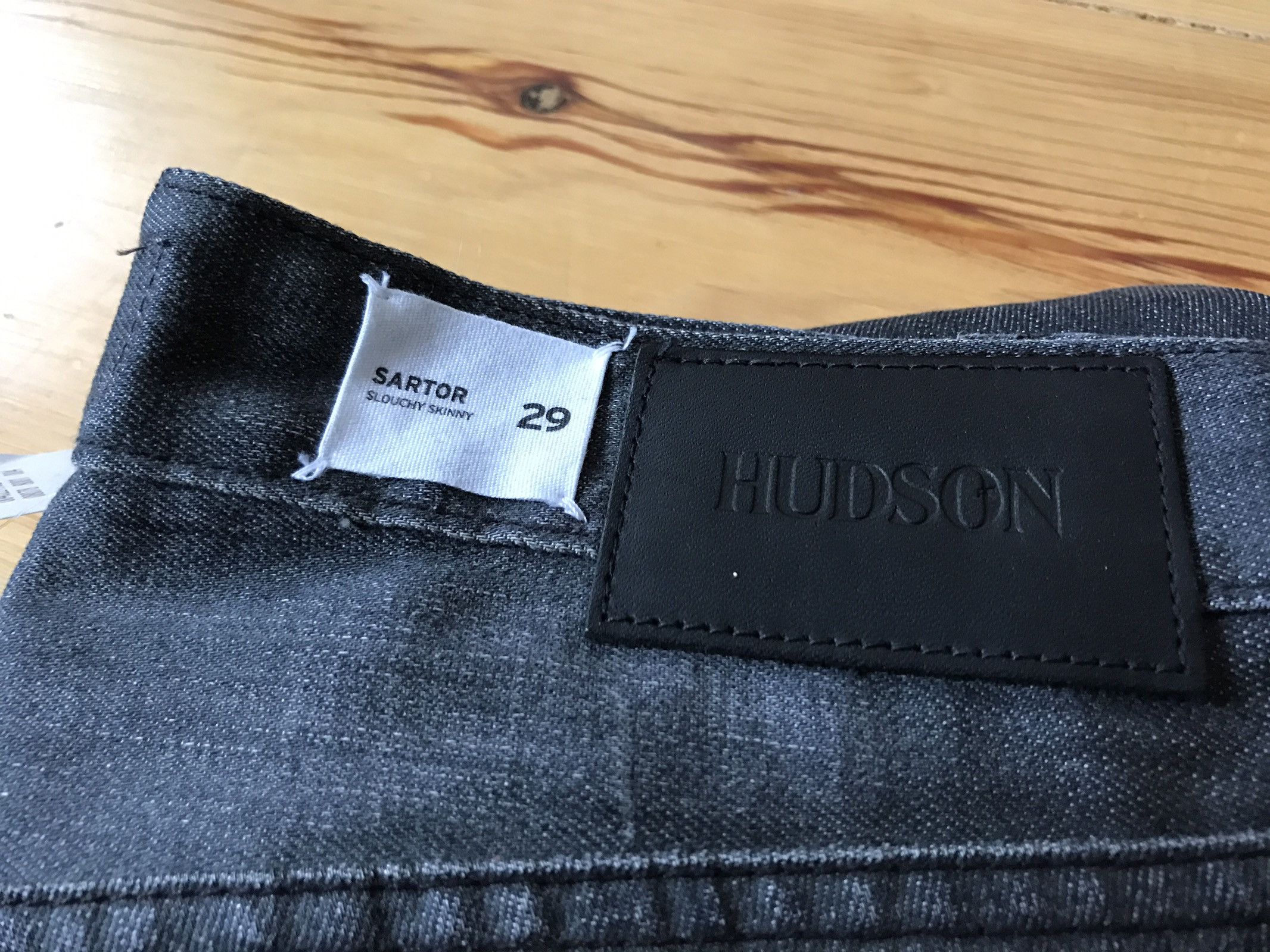 Hudson Sartor Slouchy Skinny Grey Size US 29 - 6 Thumbnail