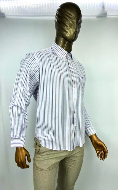 Burberry Tb Burberry striped shirt long sleeve size Xl cotton Size US XL / EU 56 / 4 - 2 Thumbnail