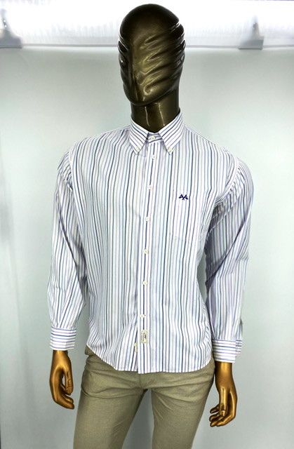 Burberry Tb Burberry striped shirt long sleeve size Xl cotton Size US XL / EU 56 / 4 - 1 Thumbnail