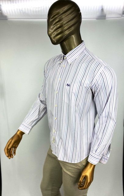 Burberry Tb Burberry striped shirt long sleeve size Xl cotton Size US XL / EU 56 / 4 - 3 Thumbnail