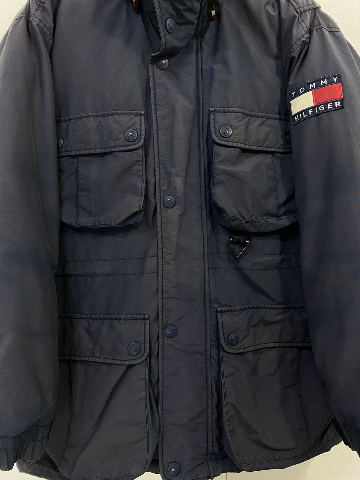 Tommy Hilfiger Vintage Tommy Hilfiger Puffer Parka Jacket Four PocketDesign Size US L / EU 52-54 / 3 - 5 Thumbnail