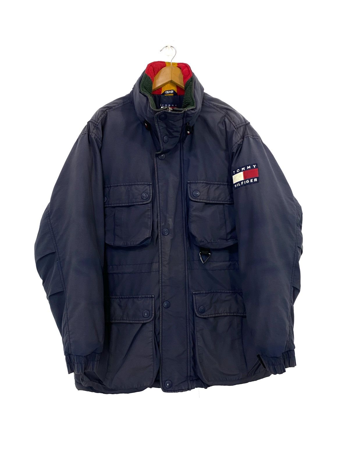 Tommy Hilfiger Vintage Tommy Hilfiger Puffer Parka Jacket Four PocketDesign Size US L / EU 52-54 / 3 - 1 Thumbnail