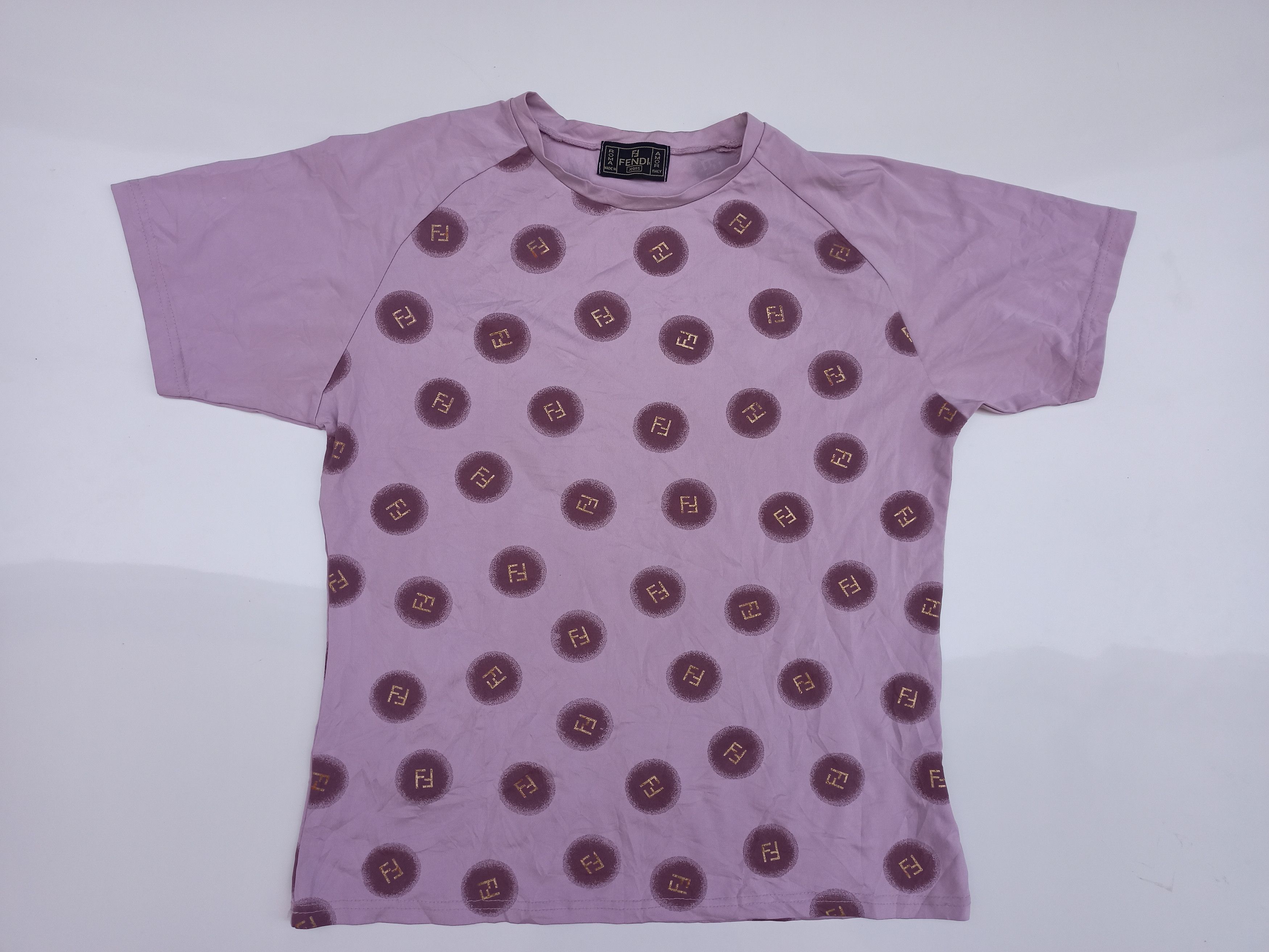OLD FENDI jeans ZUCCA PATTERN S/S SHIRT Vintage FENDI Zucca