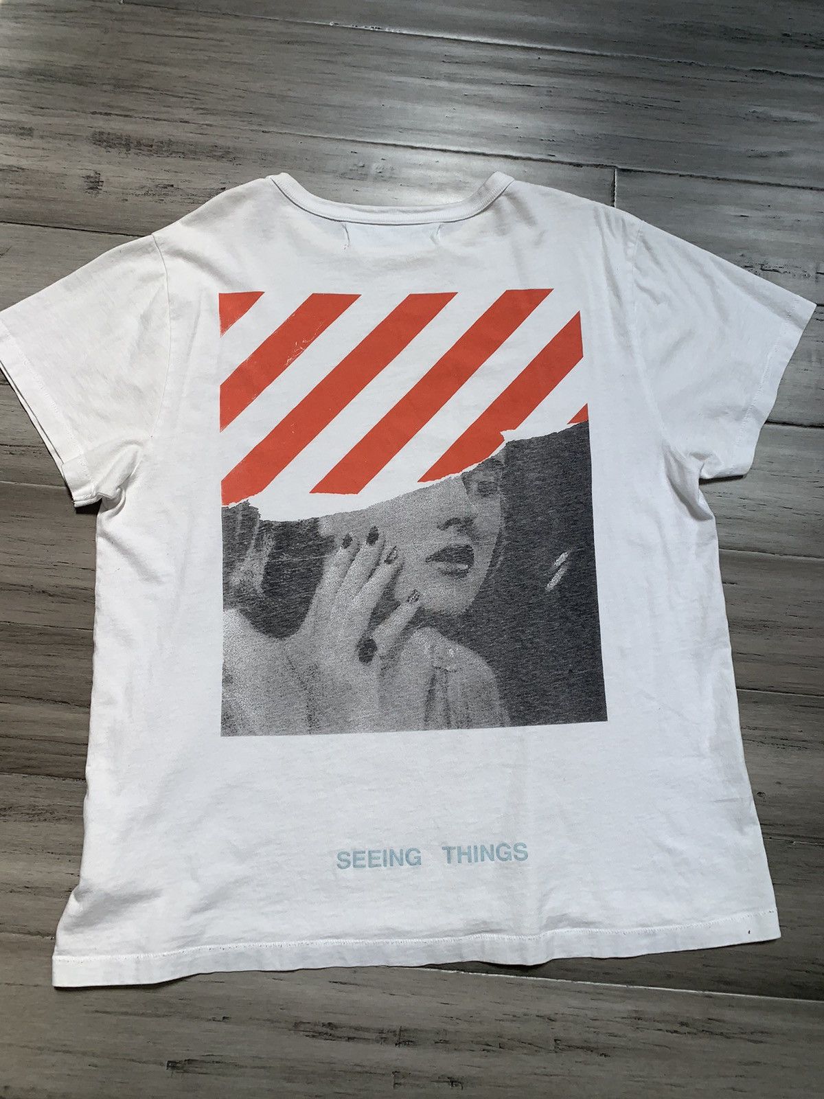 T shirt off white best sale seeing things