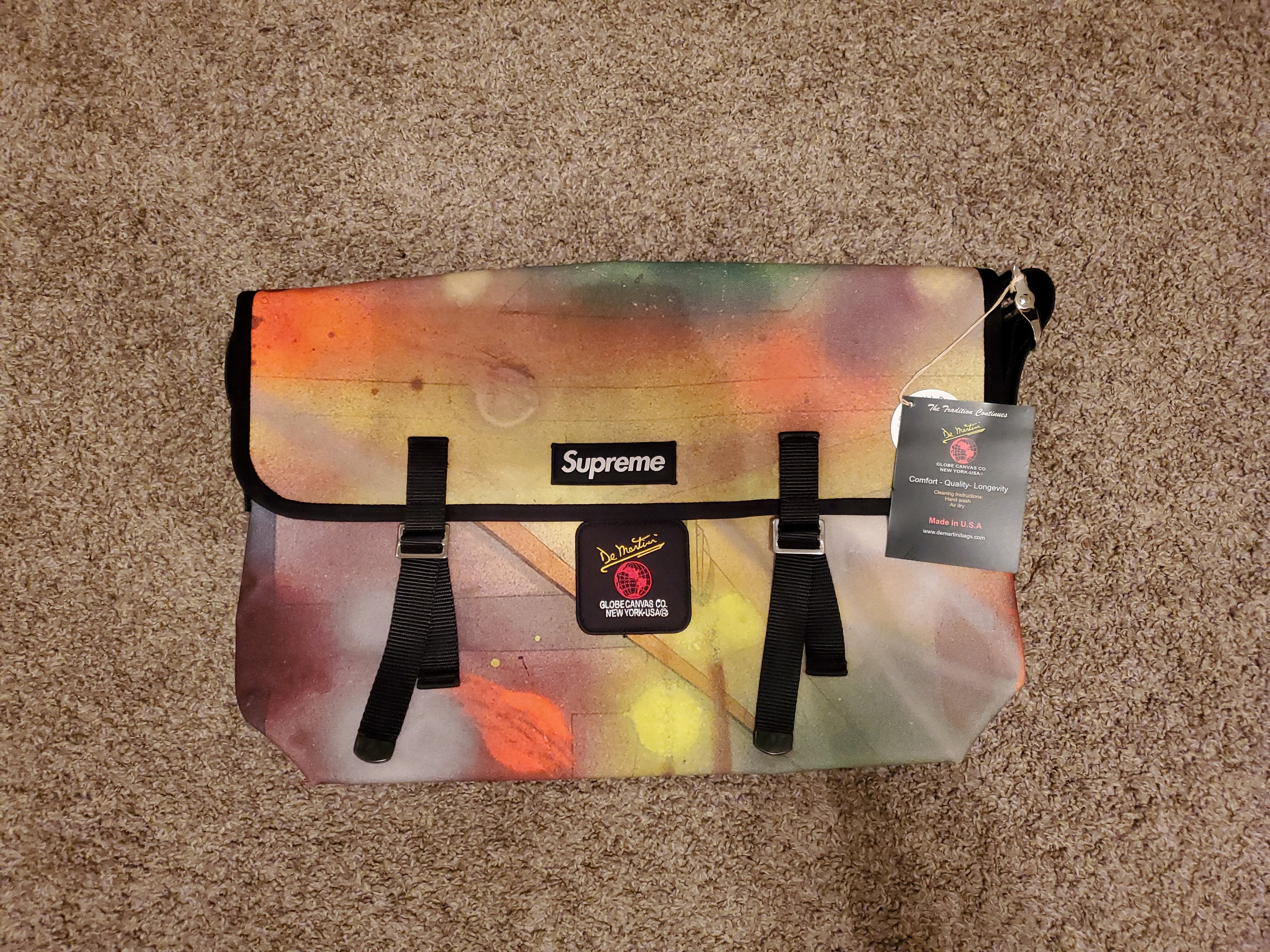 Supreme de martini messenger bag black hot sale