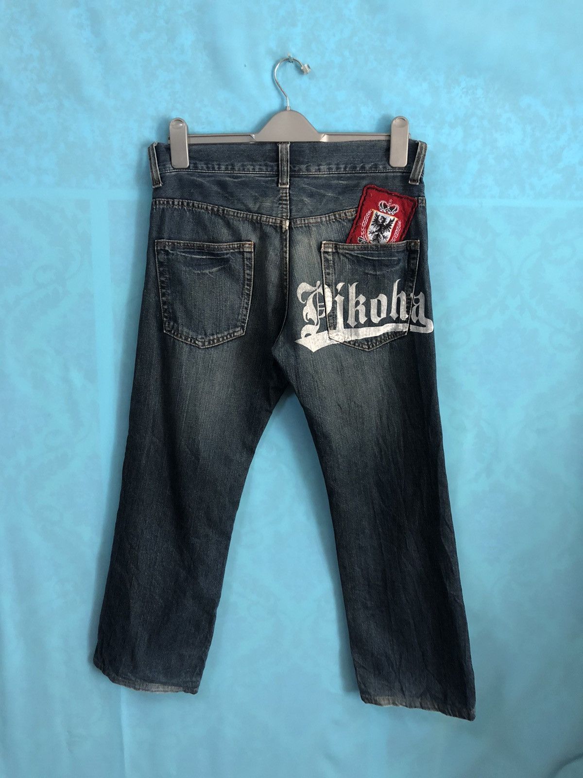 Japanese Brand PIKO PATCHES JEANS HAWAII SIZE 32 Size US 32 / EU 48 - 2 Thumbnail