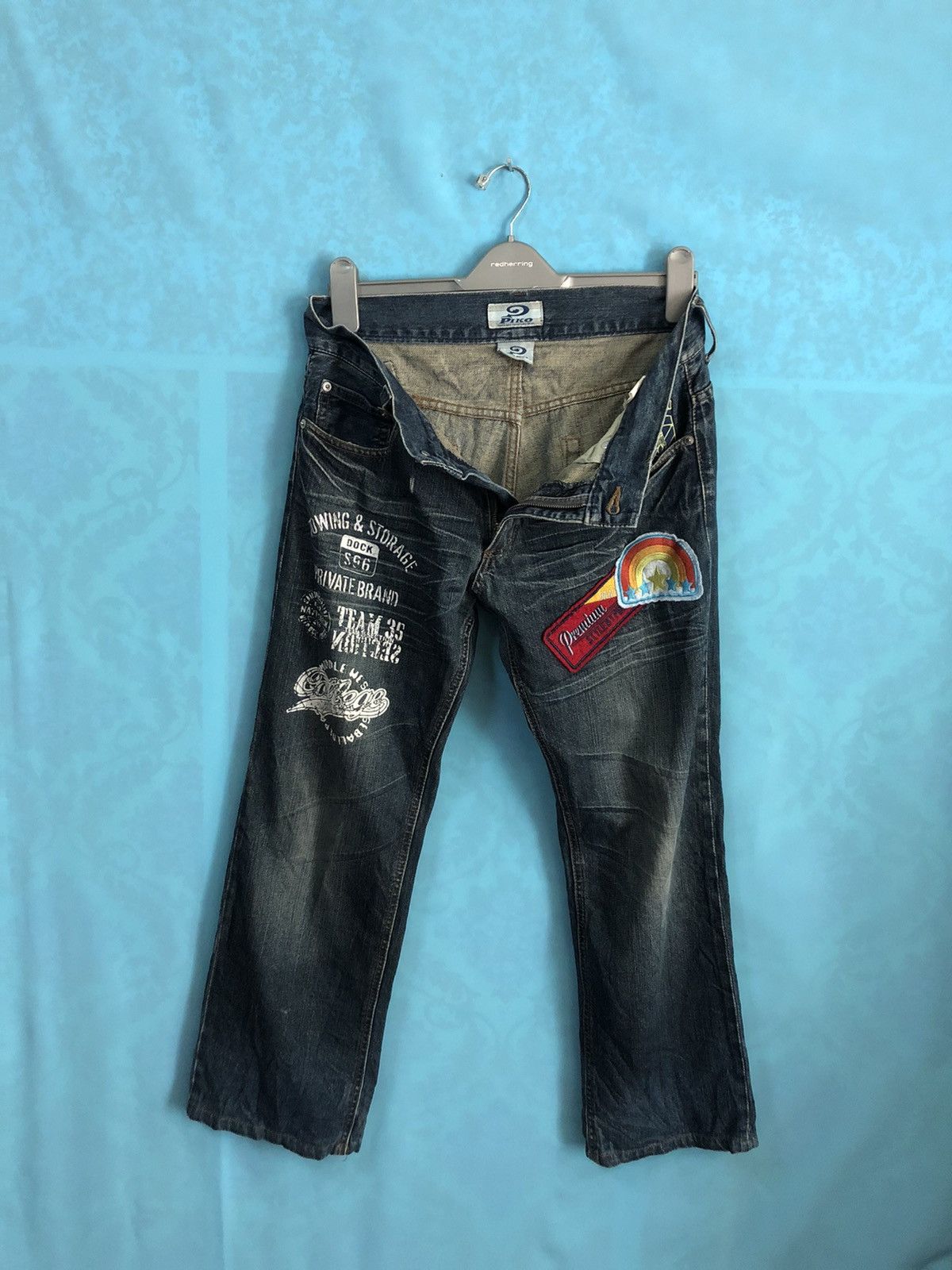 Japanese Brand PIKO PATCHES JEANS HAWAII SIZE 32 Size US 32 / EU 48 - 7 Thumbnail