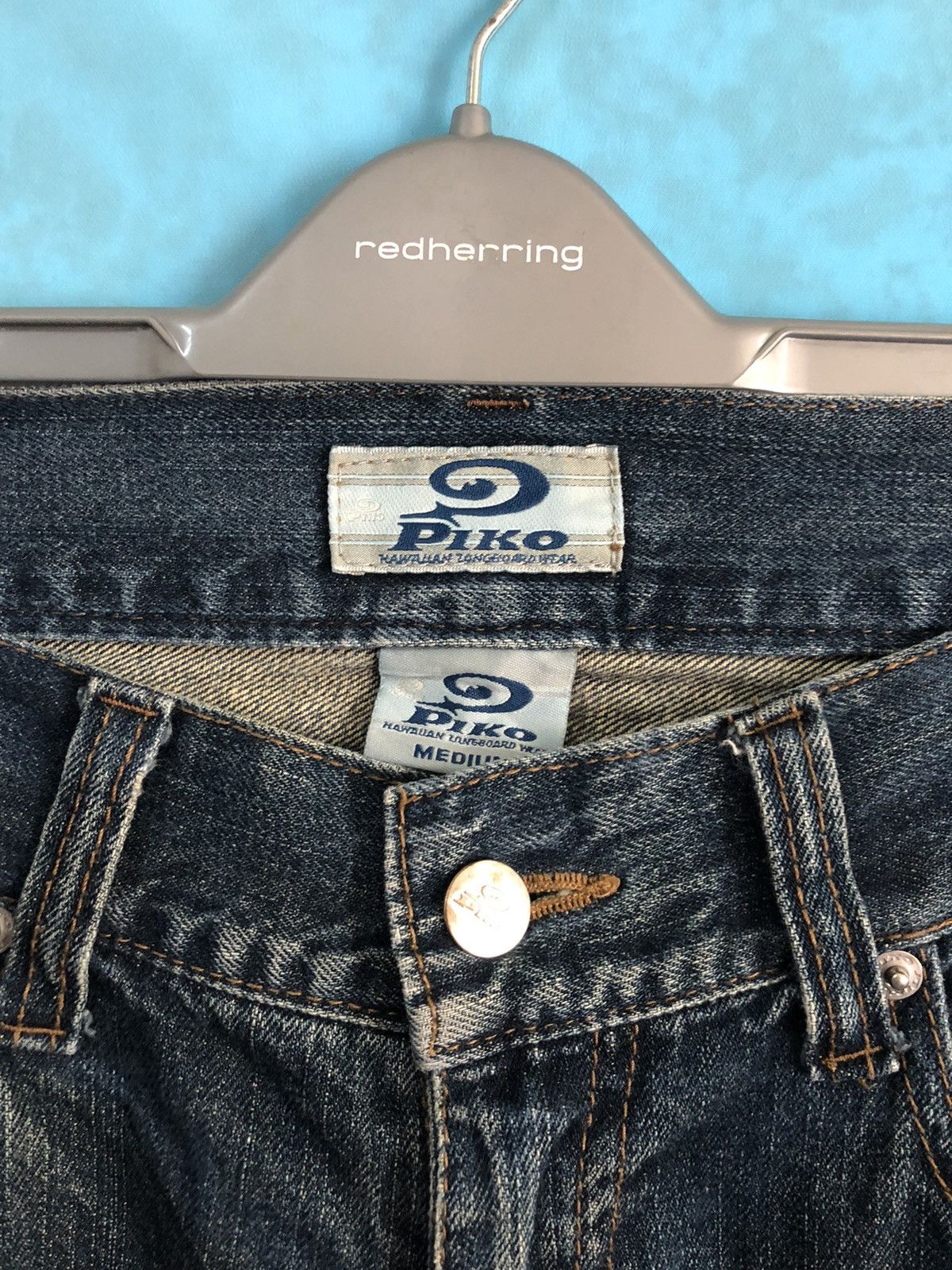 Japanese Brand PIKO PATCHES JEANS HAWAII SIZE 32 Size US 32 / EU 48 - 5 Thumbnail