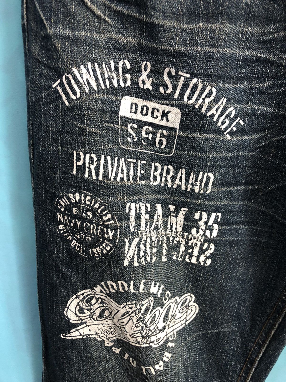 Japanese Brand PIKO PATCHES JEANS HAWAII SIZE 32 Size US 32 / EU 48 - 4 Thumbnail