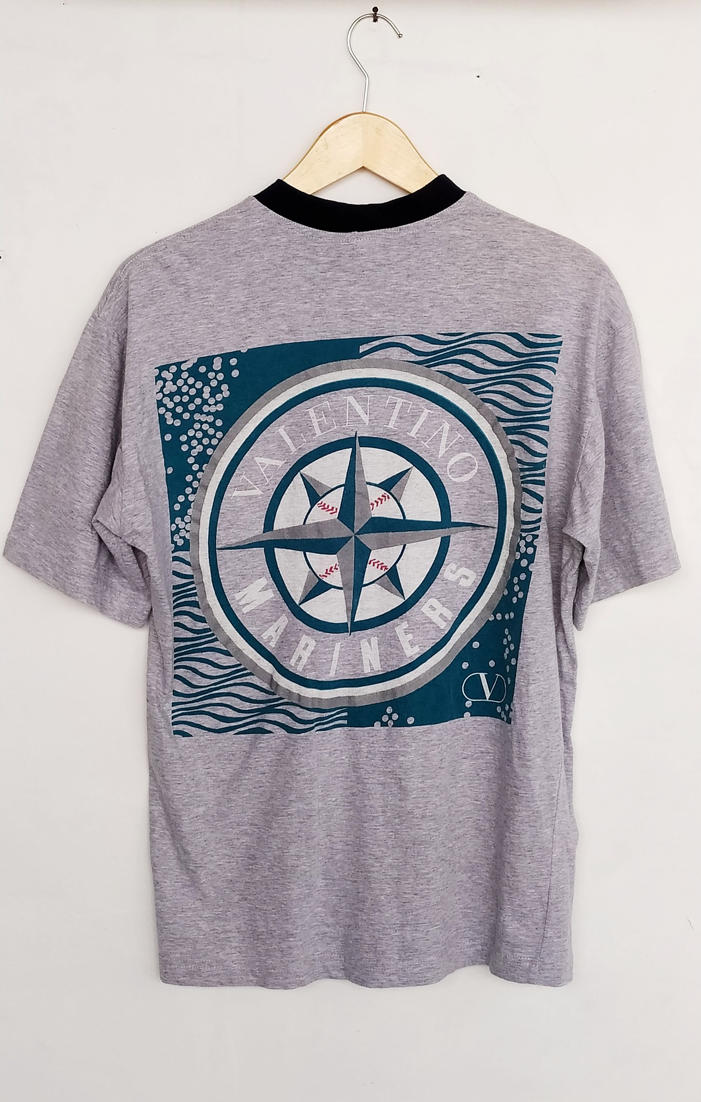 Valentino Vintage Valentino Marine T-shirt Bigo Logo S oversize M Size US M / EU 48-50 / 2 - 1 Thumbnail