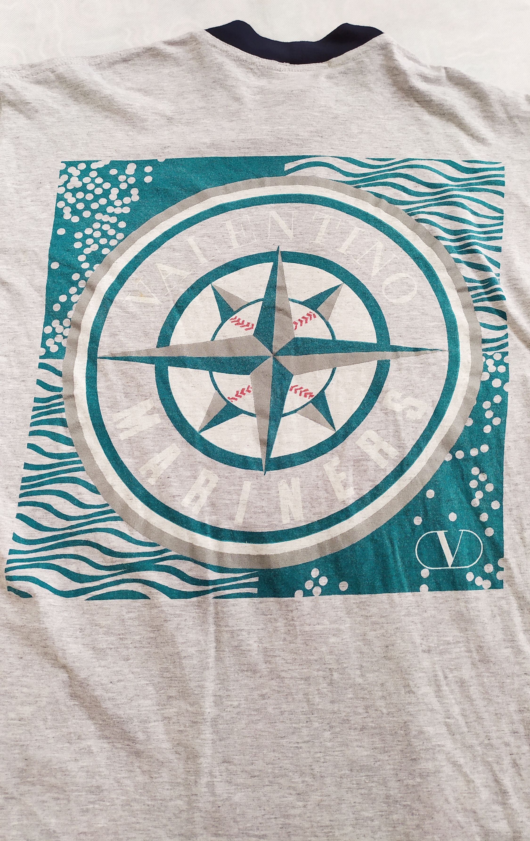 Valentino Vintage Valentino Marine T-shirt Bigo Logo S oversize M Size US M / EU 48-50 / 2 - 7 Thumbnail