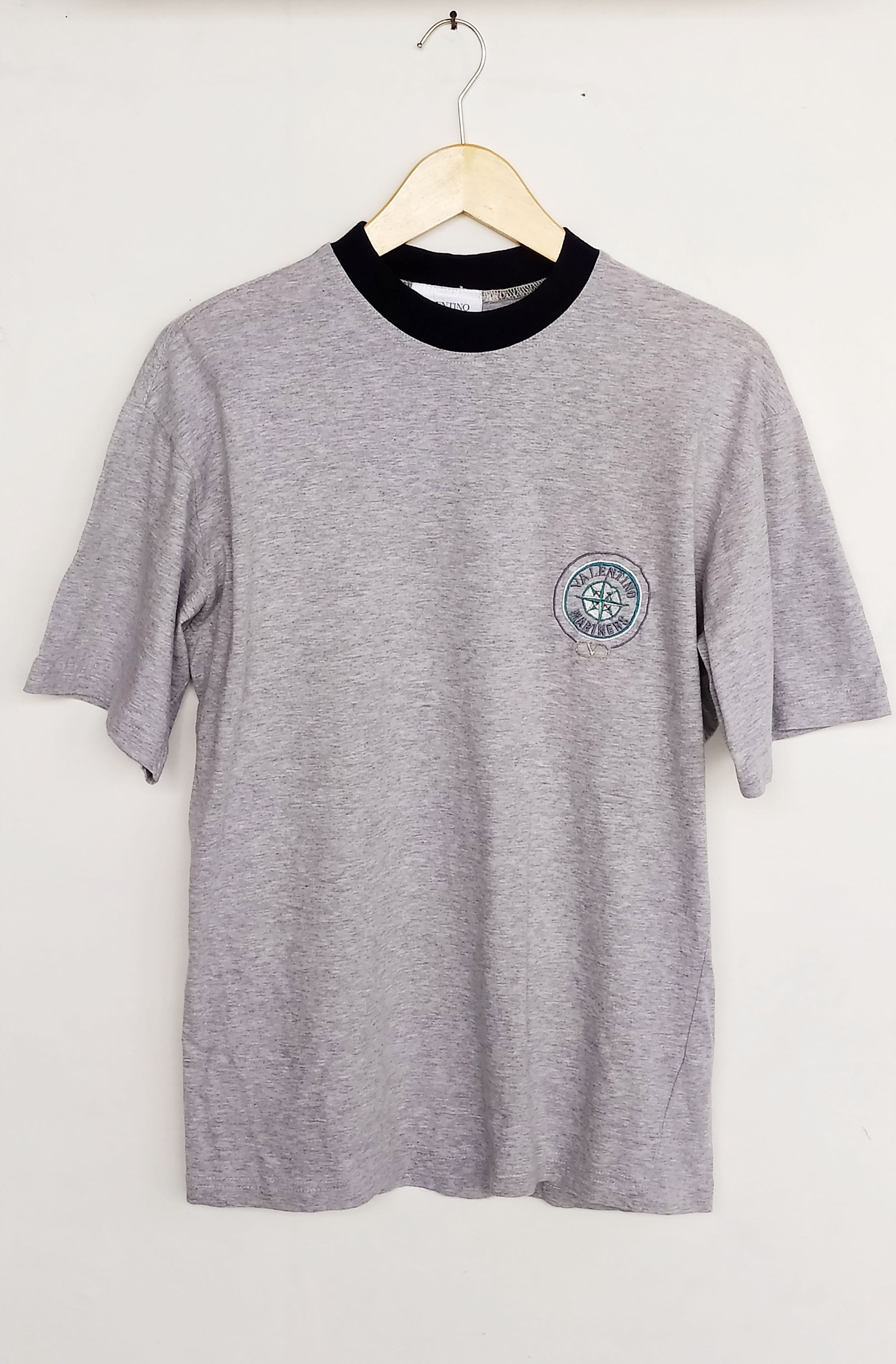 Valentino Vintage Valentino Marine T-shirt Bigo Logo S oversize M Size US M / EU 48-50 / 2 - 2 Thumbnail