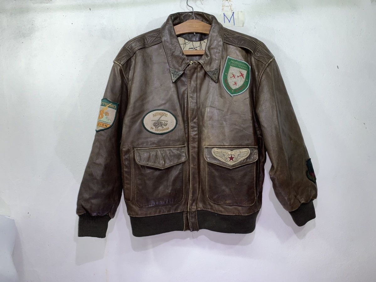 Japanese Brand Vintage Learsi Air Command Flight Bomber Jacket Patches Grailed