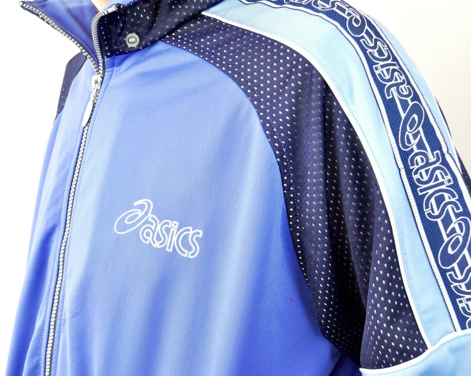Designer × Vintage VINTAGE Basics Jumper Tracksuit Jacket Blue Sports Casual Size US L / EU 52-54 / 3 - 3 Thumbnail
