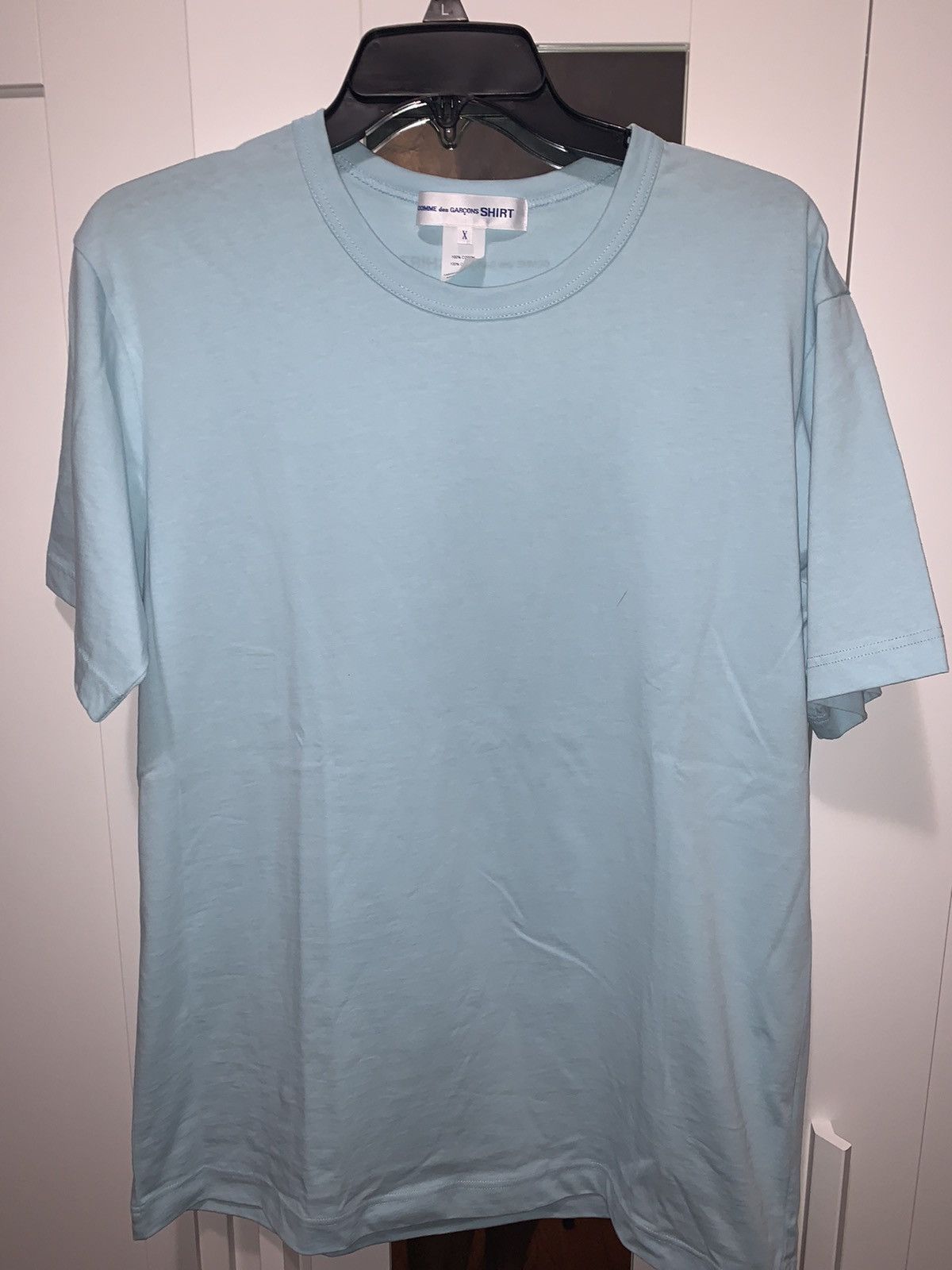 Comme des Garcons SHIRT Comme des Garçon shirt plain baby blue Medium Size US M / EU 48-50 / 2 - 1 Thumbnail