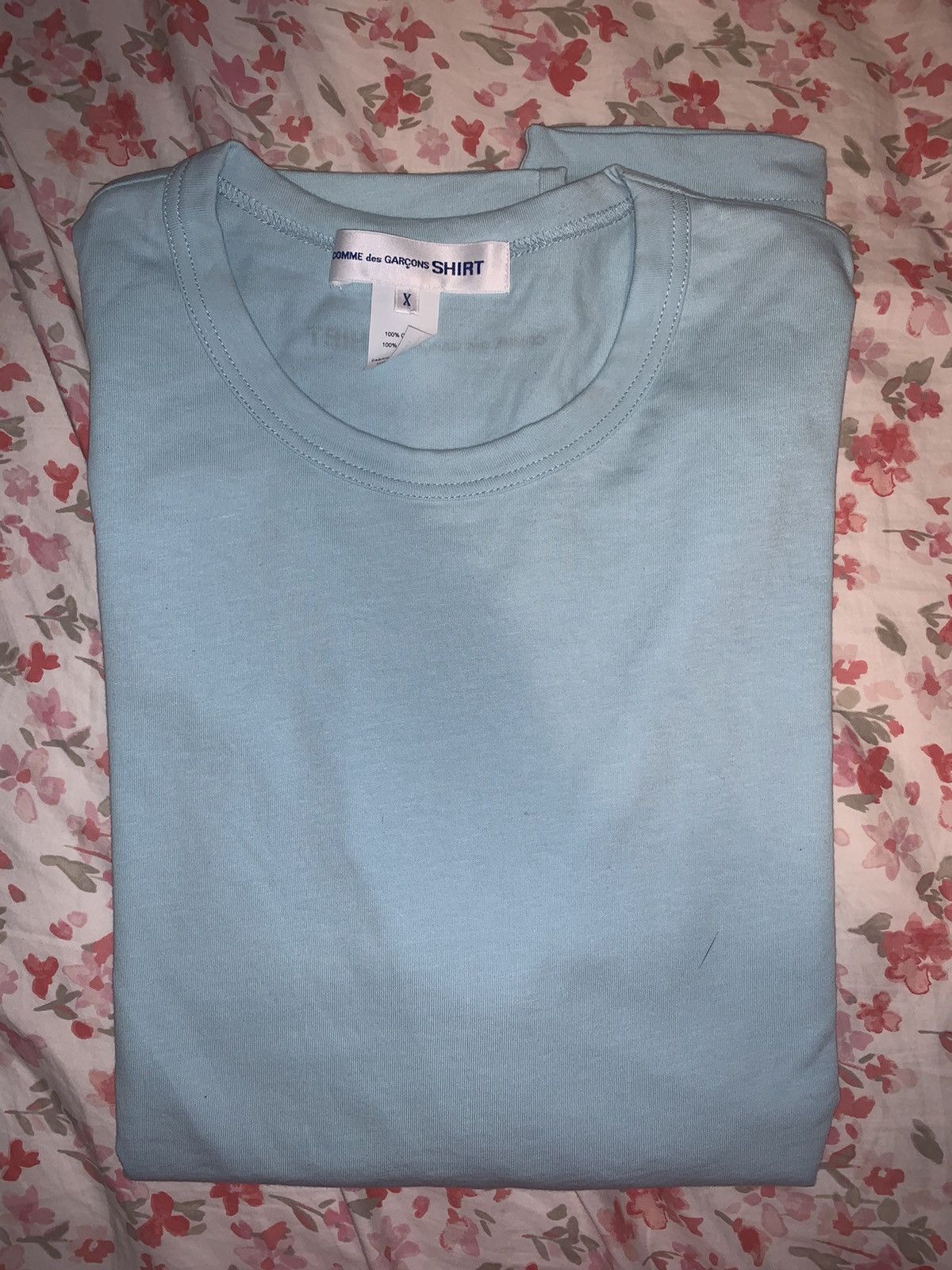 Comme des Garcons SHIRT Comme des Garçon shirt plain baby blue Medium Size US M / EU 48-50 / 2 - 5 Thumbnail