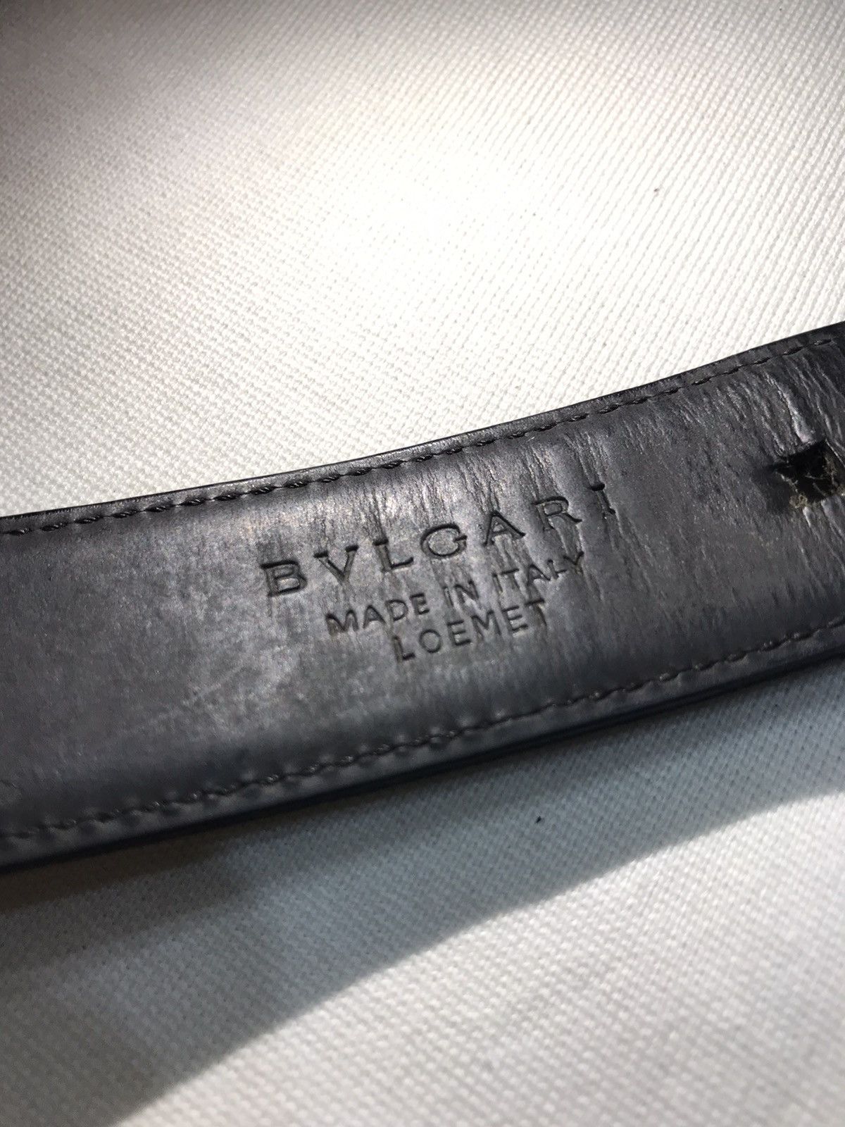 Bvlgari VINTAGE BVLGARI LEATHER BELT Size 38 - 6 Thumbnail