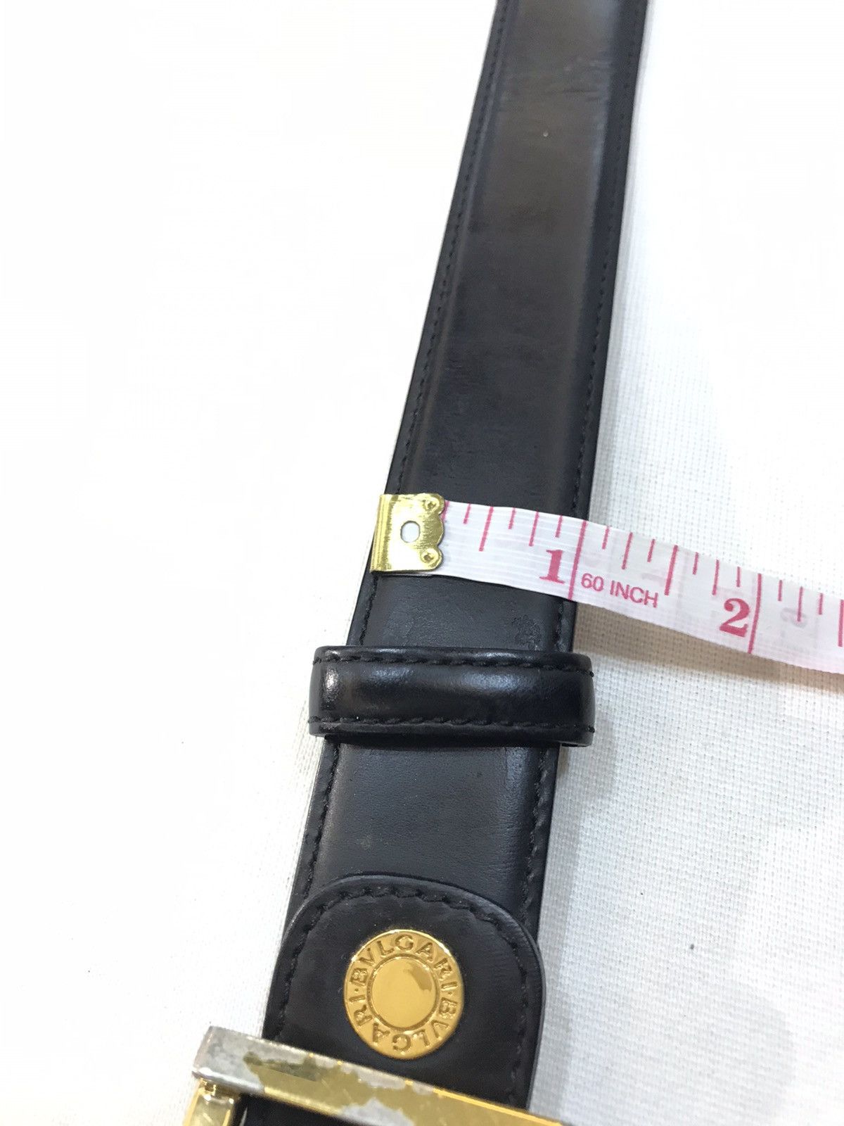Bvlgari VINTAGE BVLGARI LEATHER BELT Size 38 - 8 Thumbnail