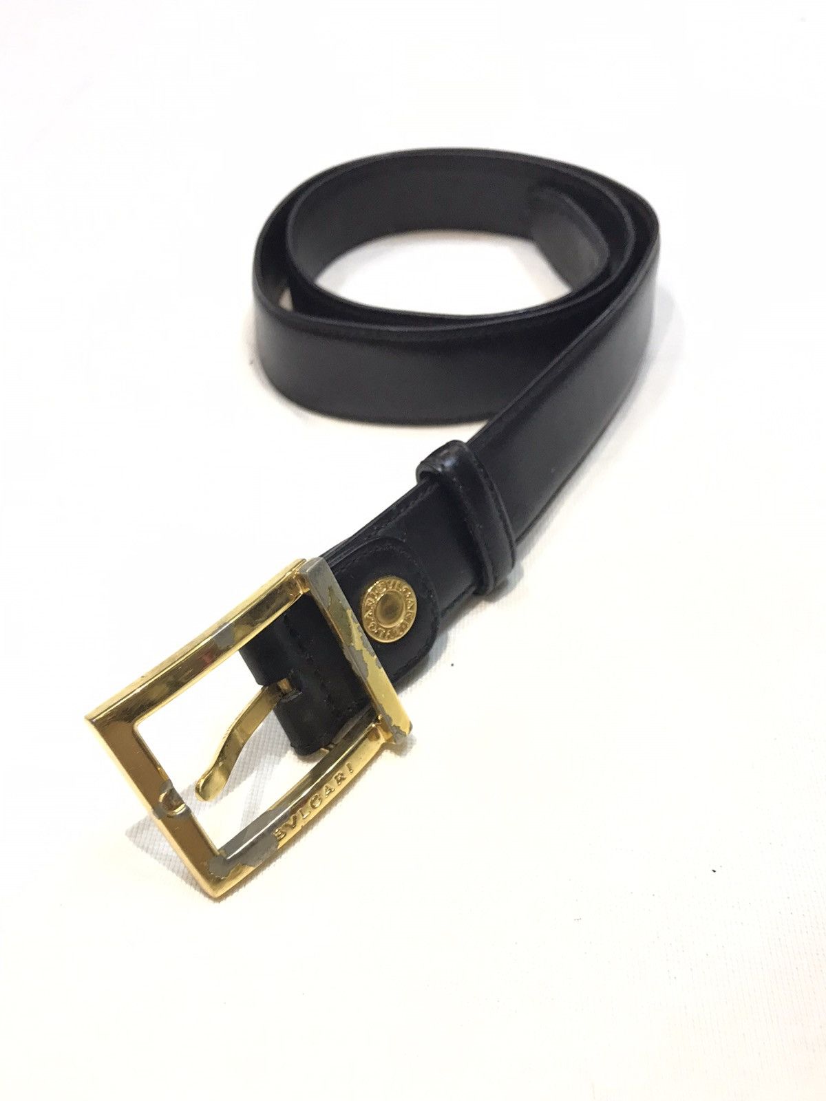 Bvlgari VINTAGE BVLGARI LEATHER BELT Size 38 - 1 Thumbnail