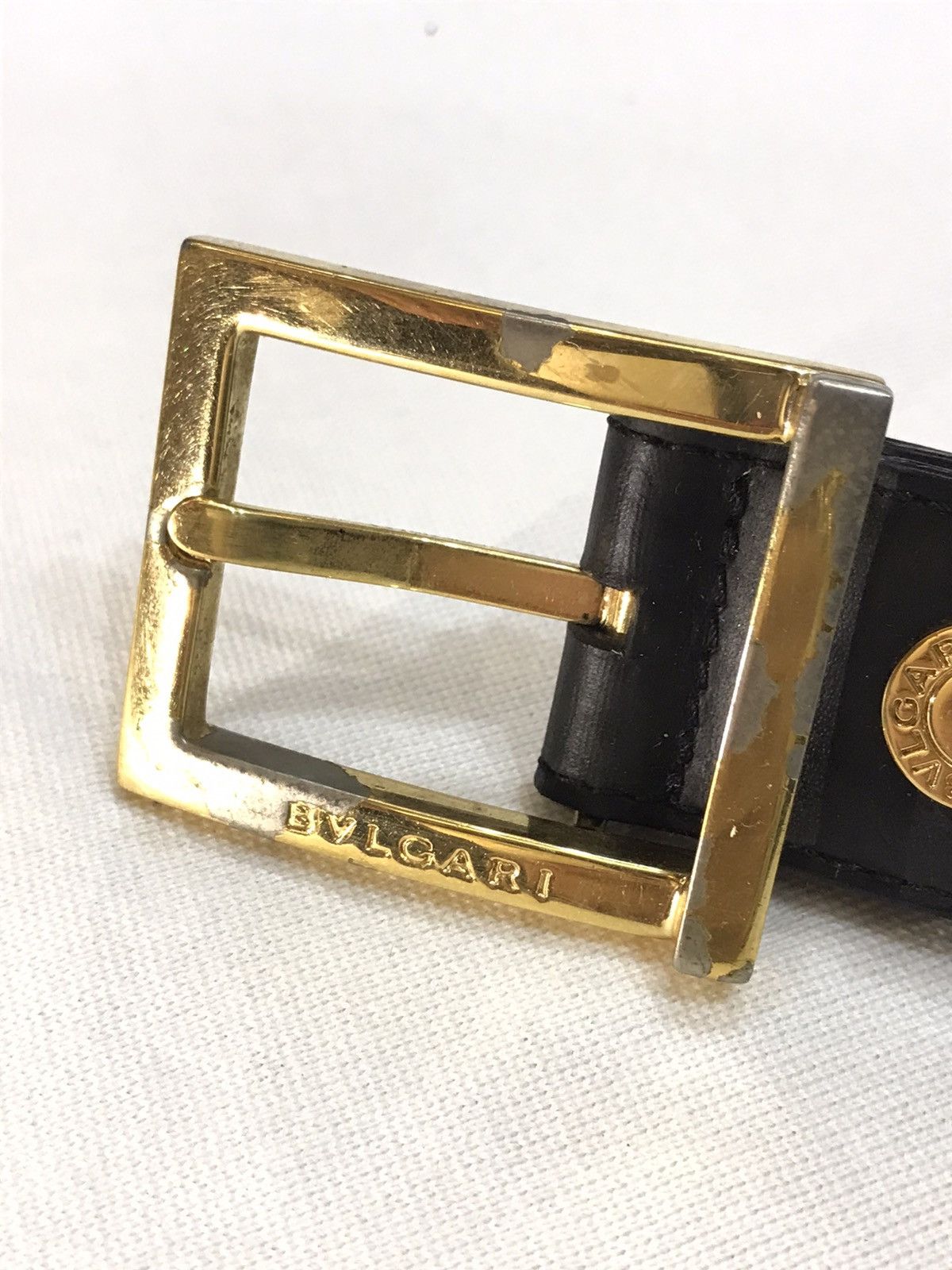 Bvlgari VINTAGE BVLGARI LEATHER BELT Size 38 - 2 Thumbnail